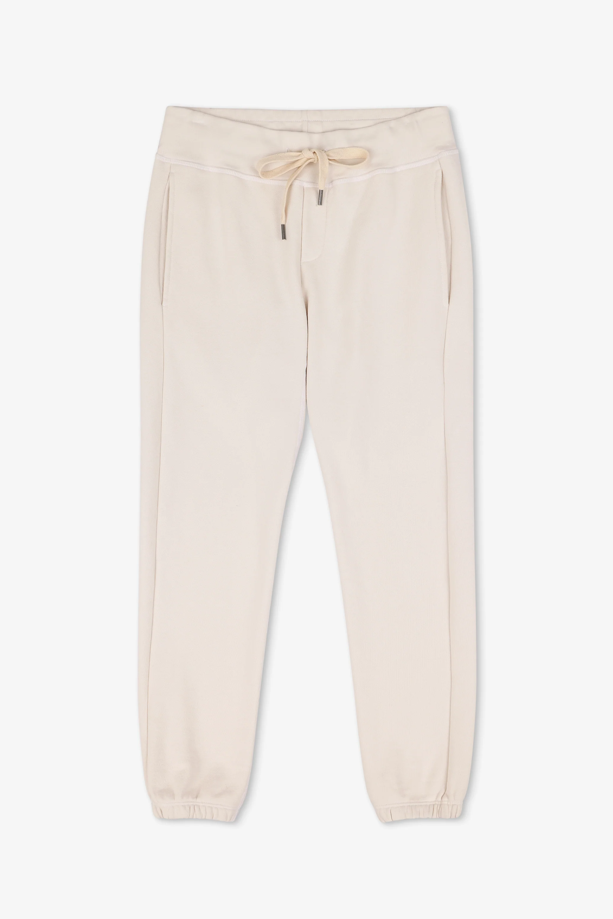 NSF Sayde Slim Loop Terry Sweatpant - Soft White - Renuaun