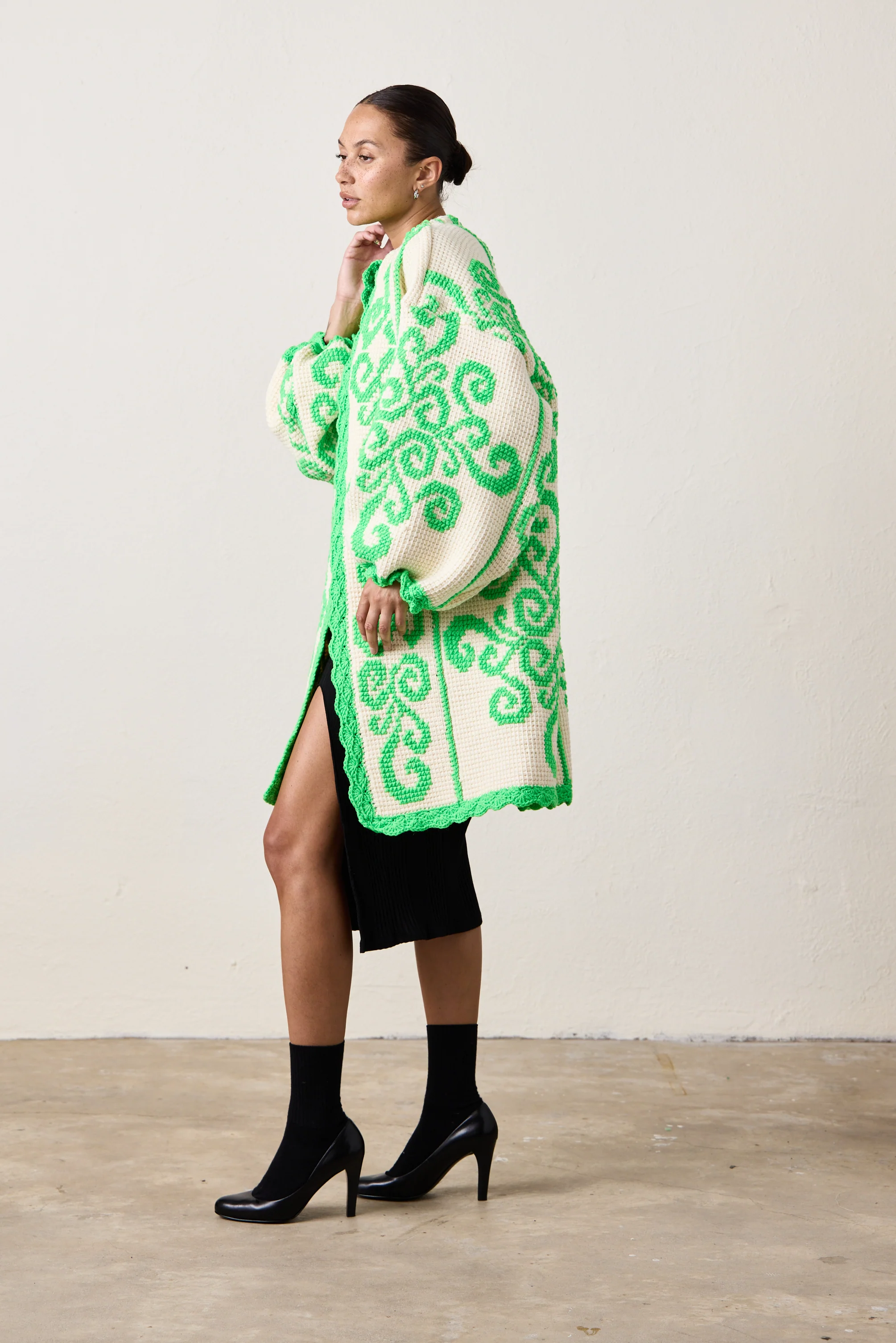 NSF X NM COCOON GREEK KEY GREEN - Renuaun