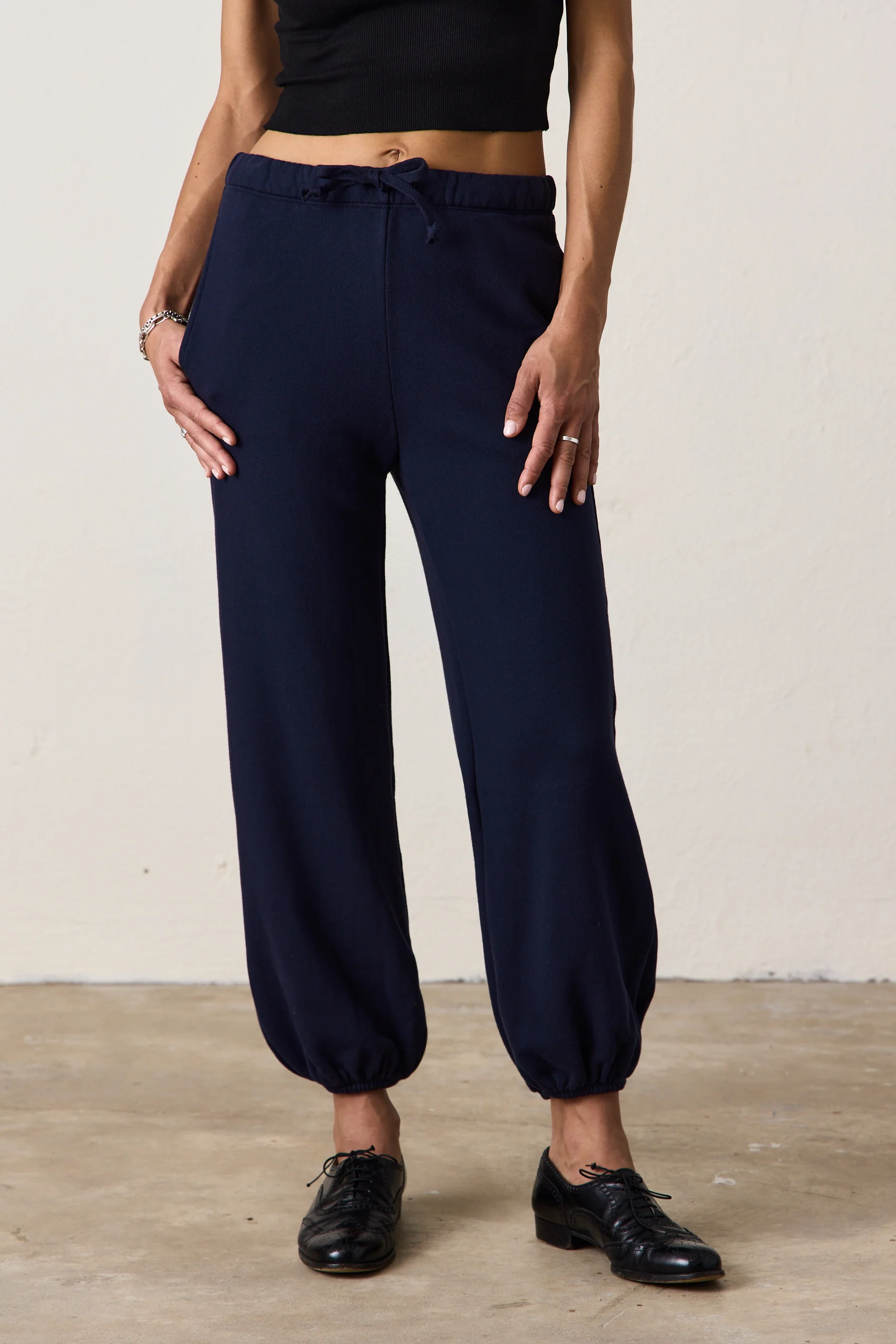 NSF Shane Billow Loop Terry Sweatpant- Ink - Renuaun