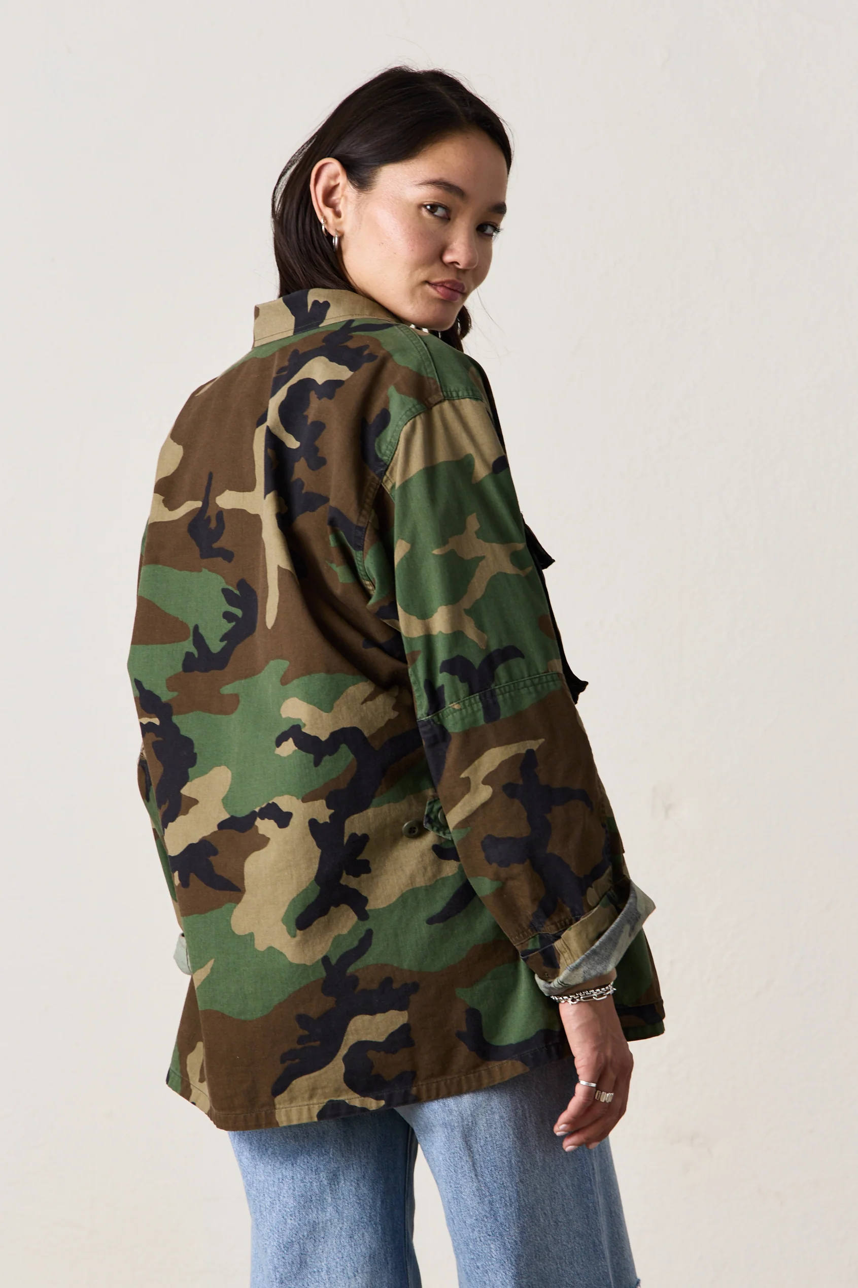 SRPLS US MILITARY SHIRT JACKET / WOODLAND CAMO - Renuaun