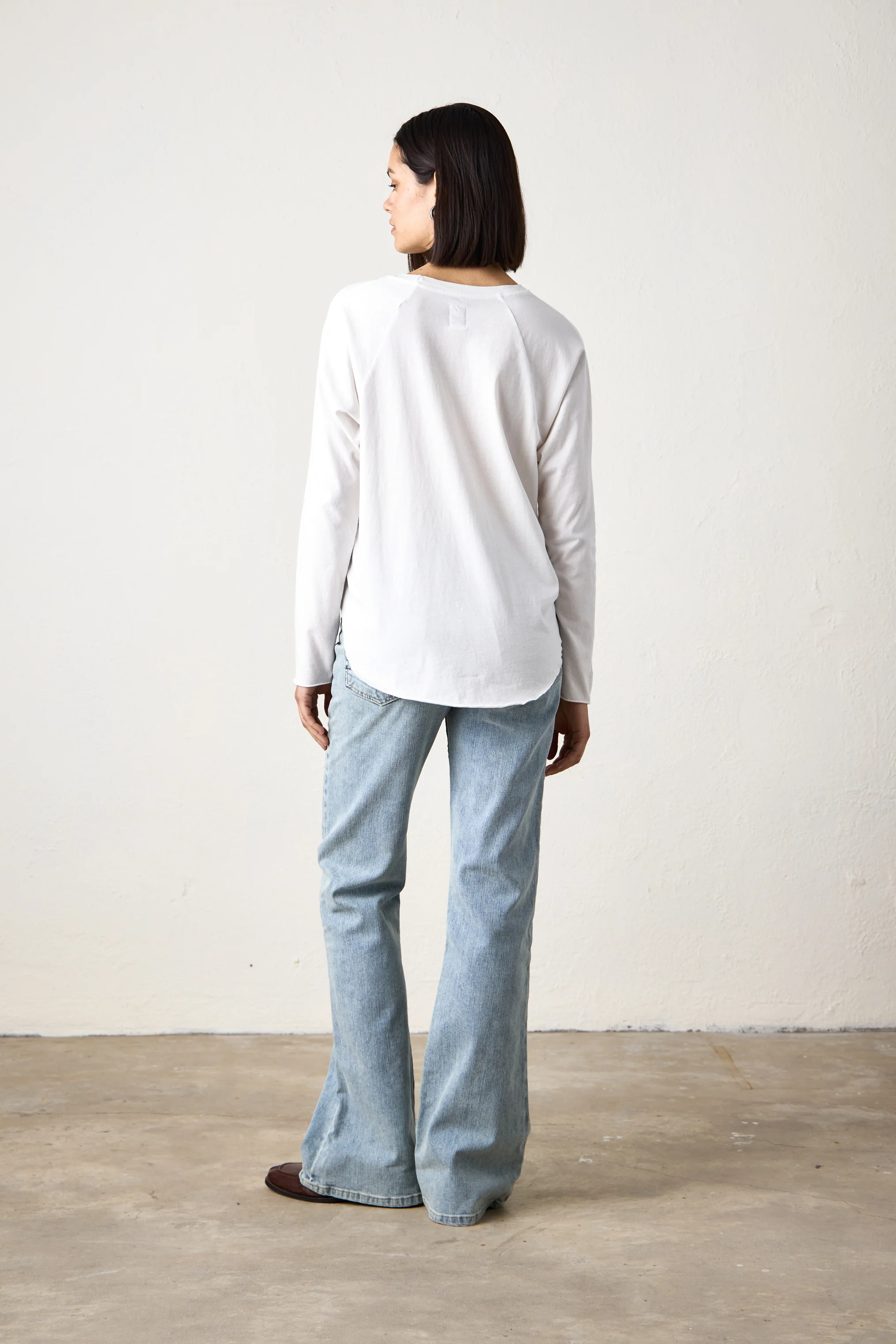 BROCK FINE JERSEY DOLMAN TEE / SOFT WHITE - Renuaun