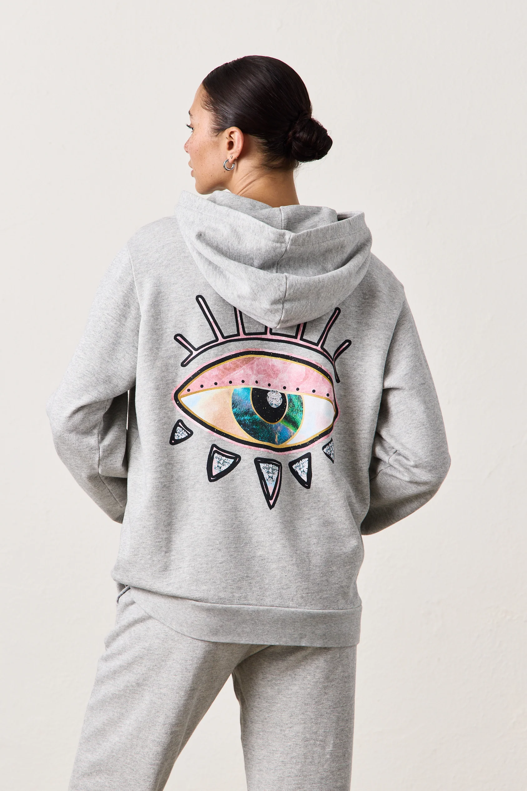 NSF X JACQUIE AICHE - DAYDREAMER HOODY / HEATHER GREY - Renuaun