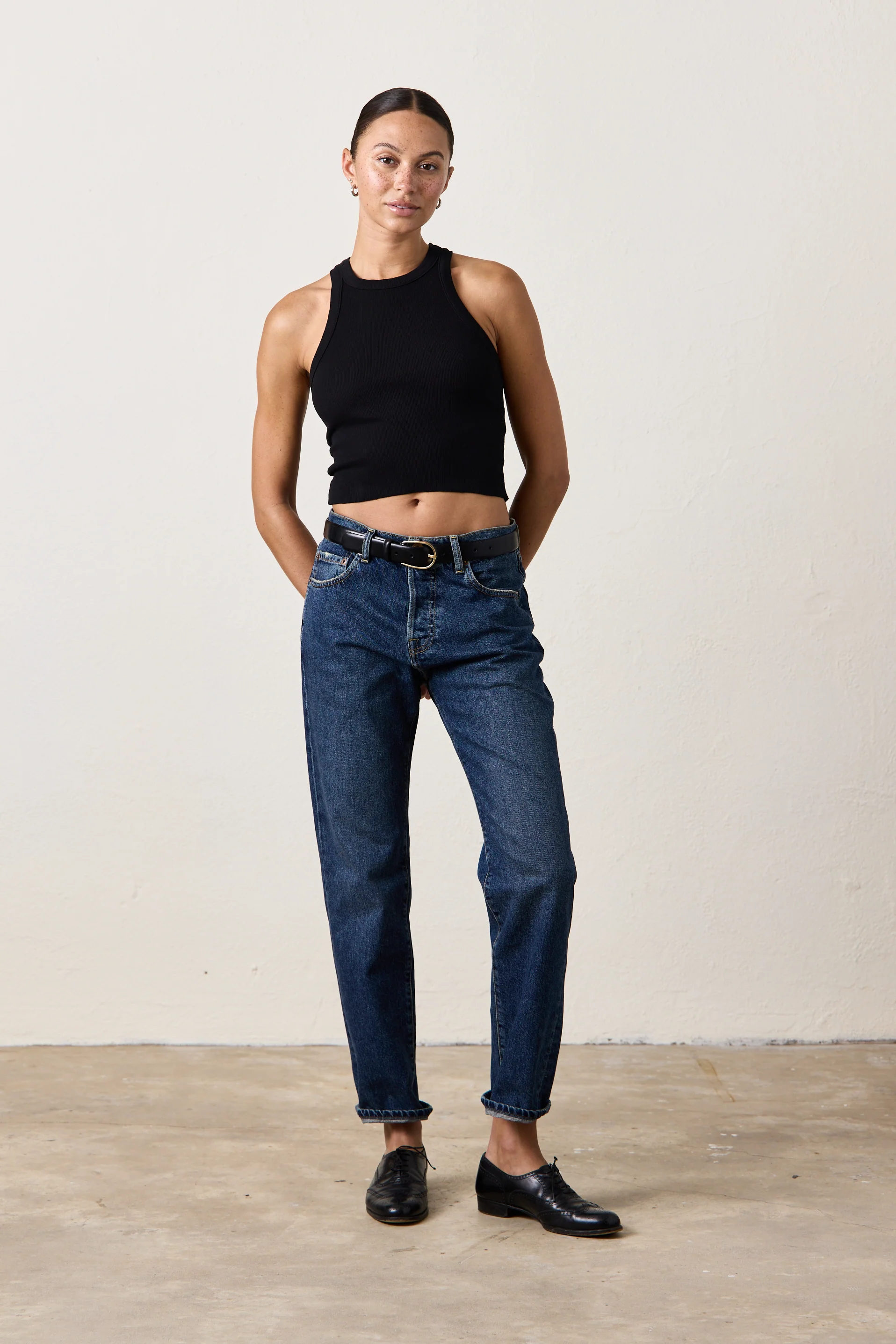 NSF Owen Mid Rise Slim Straight Jean -Breakwater - Renuaun