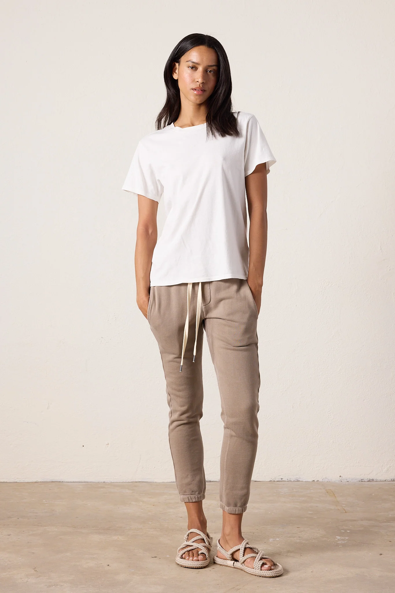NSF Billy Relaxed Fine Jersey Tee - Soft White - Renuaun