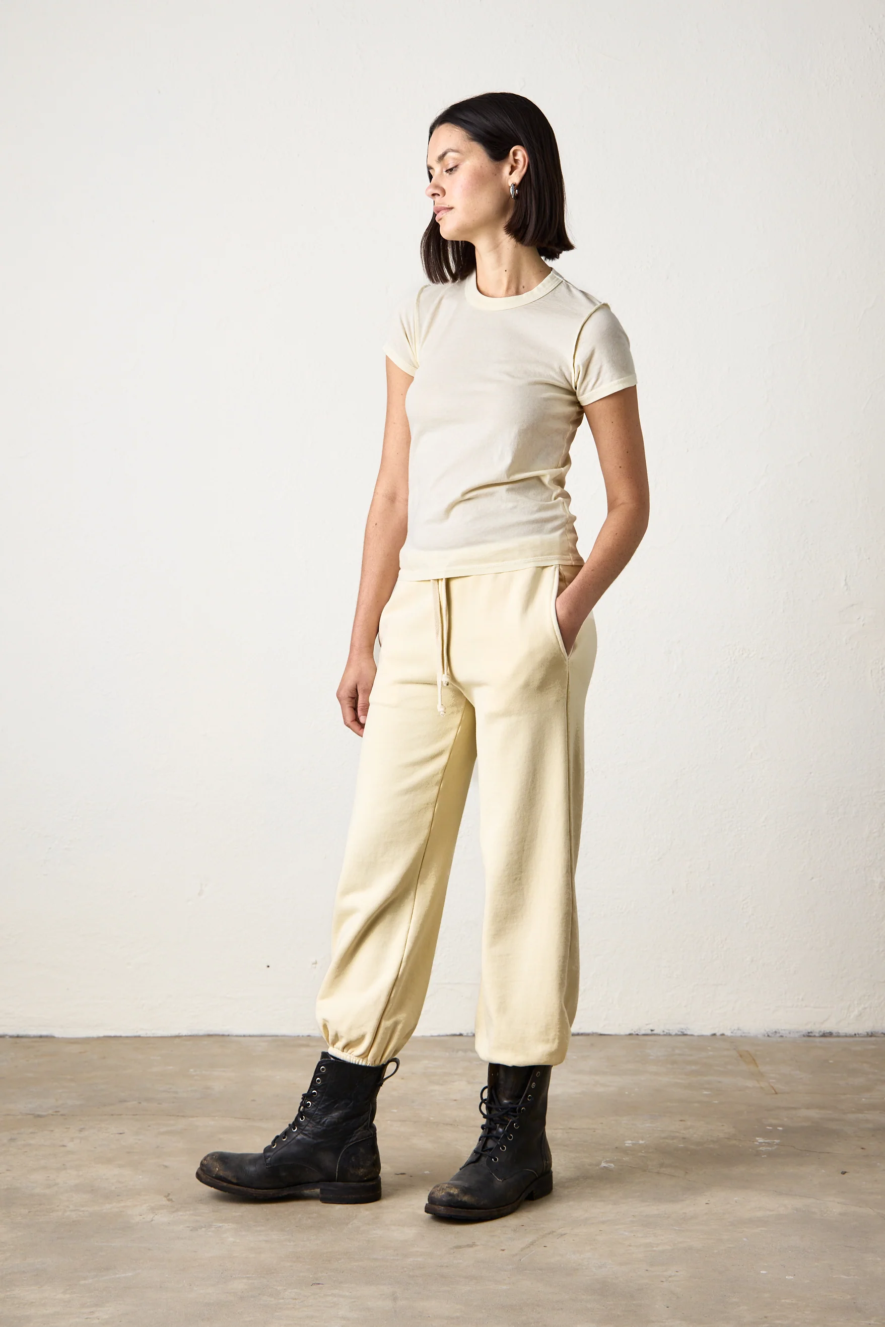 NSF Shane Billow Loop Terry Sweatpant - Lemonade - Renuaun