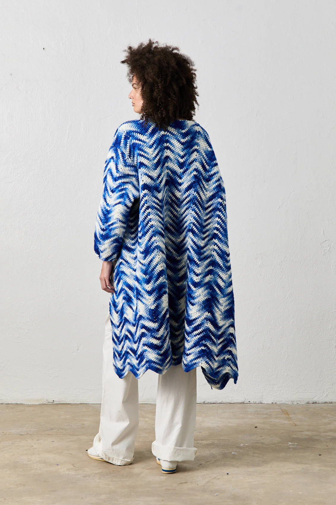 NSF X NSM Cocoon Sweater - Blue Wave - Renuaun