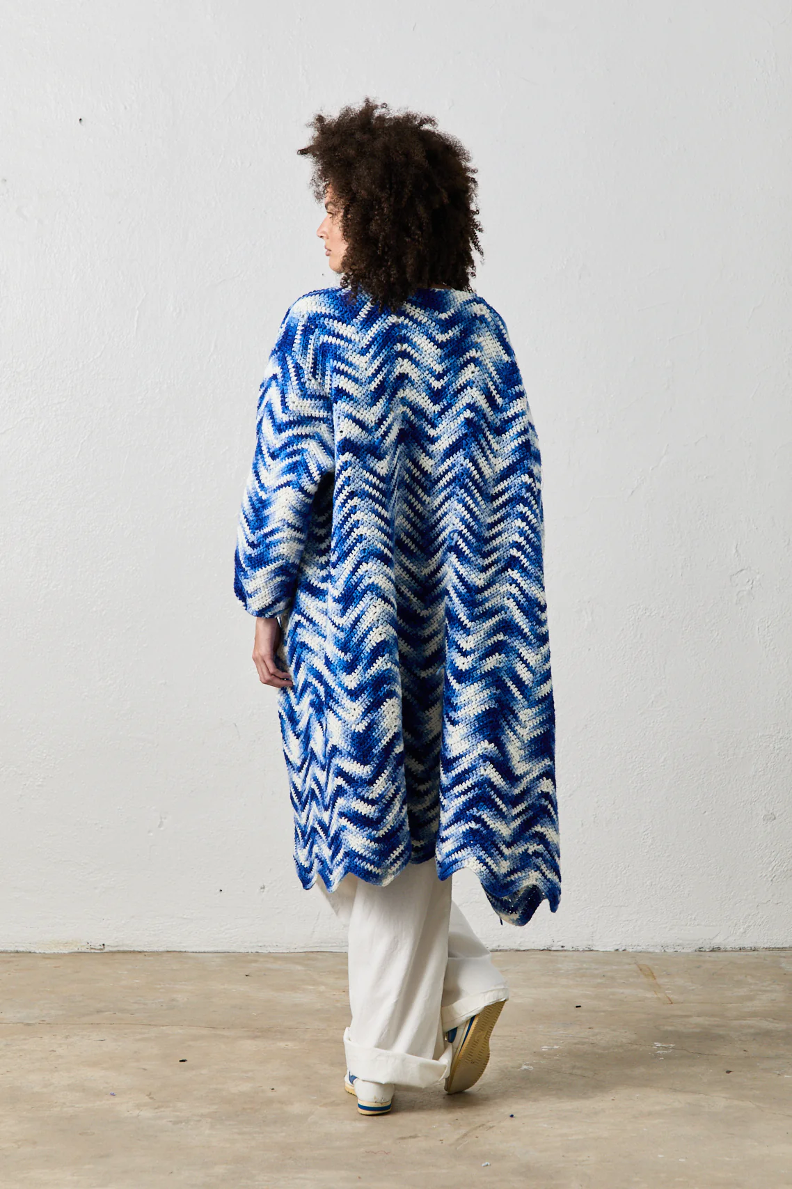 NSF X NSM Cocoon Sweater - Blue Wave - Renuaun