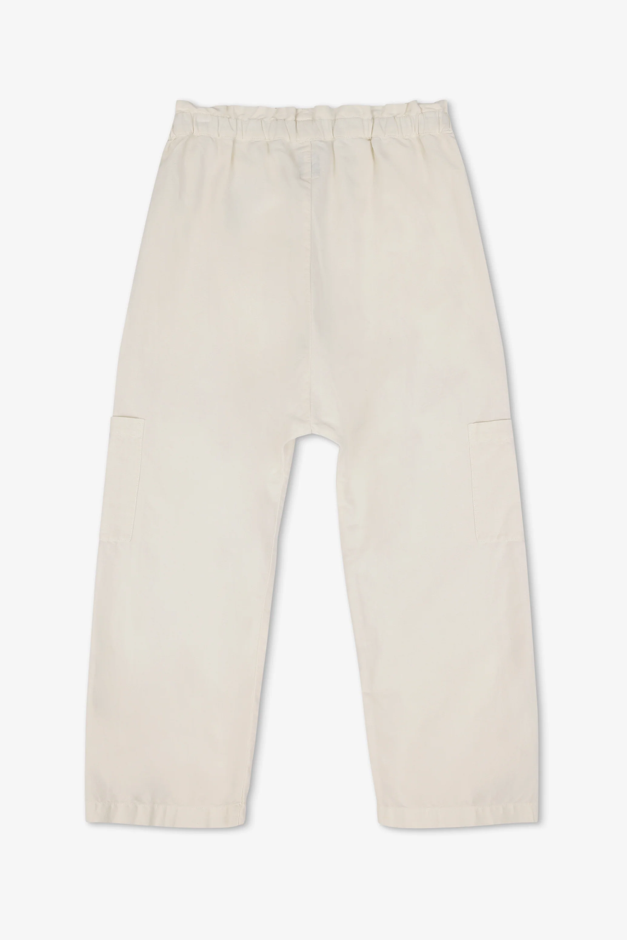 NSF Shailey Paperbag Waist Linen Cotton Pant - Ivory - Renuaun