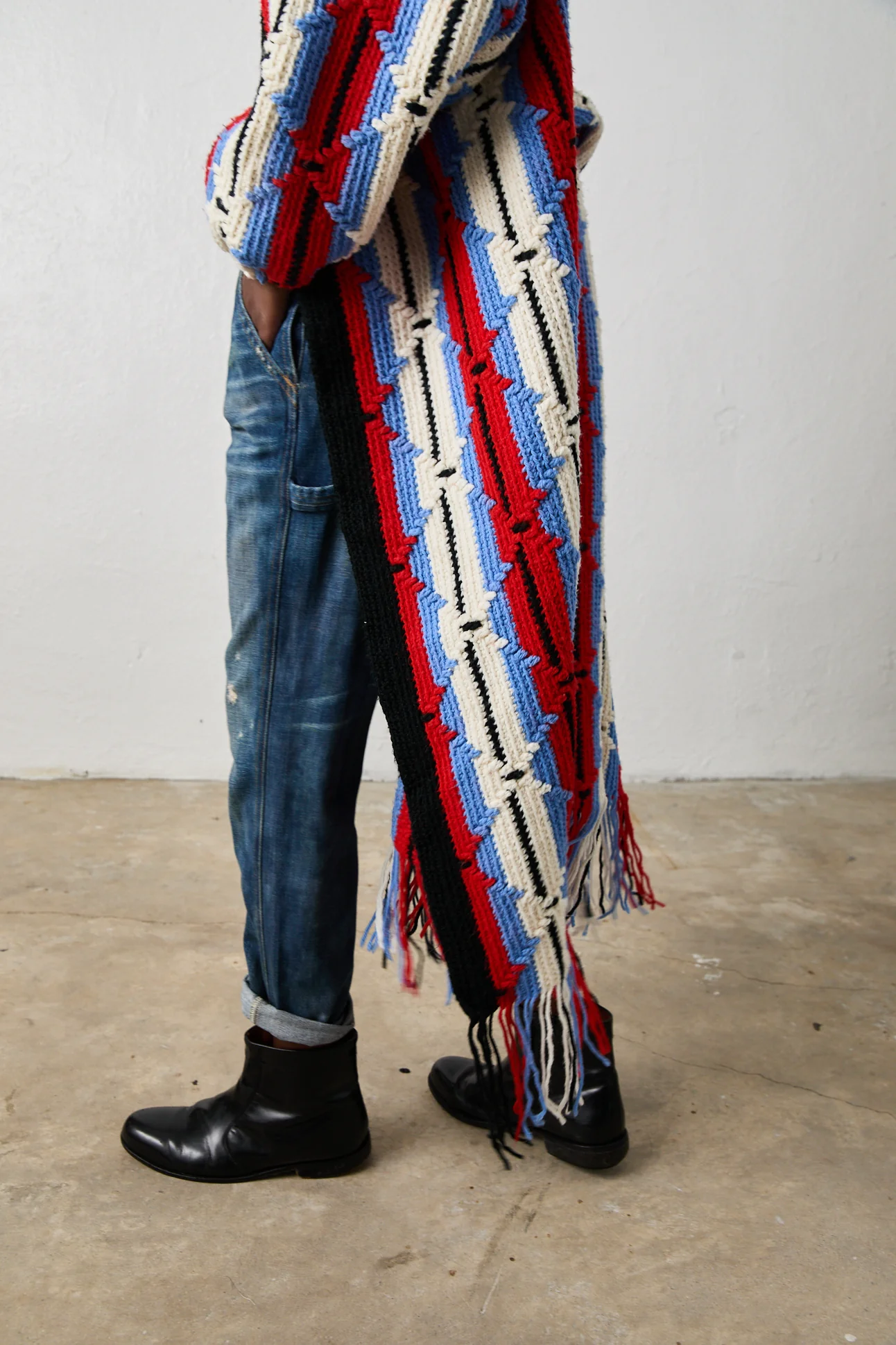 NSF X NSM Cocoon Sweater - Striking Red - Renuaun