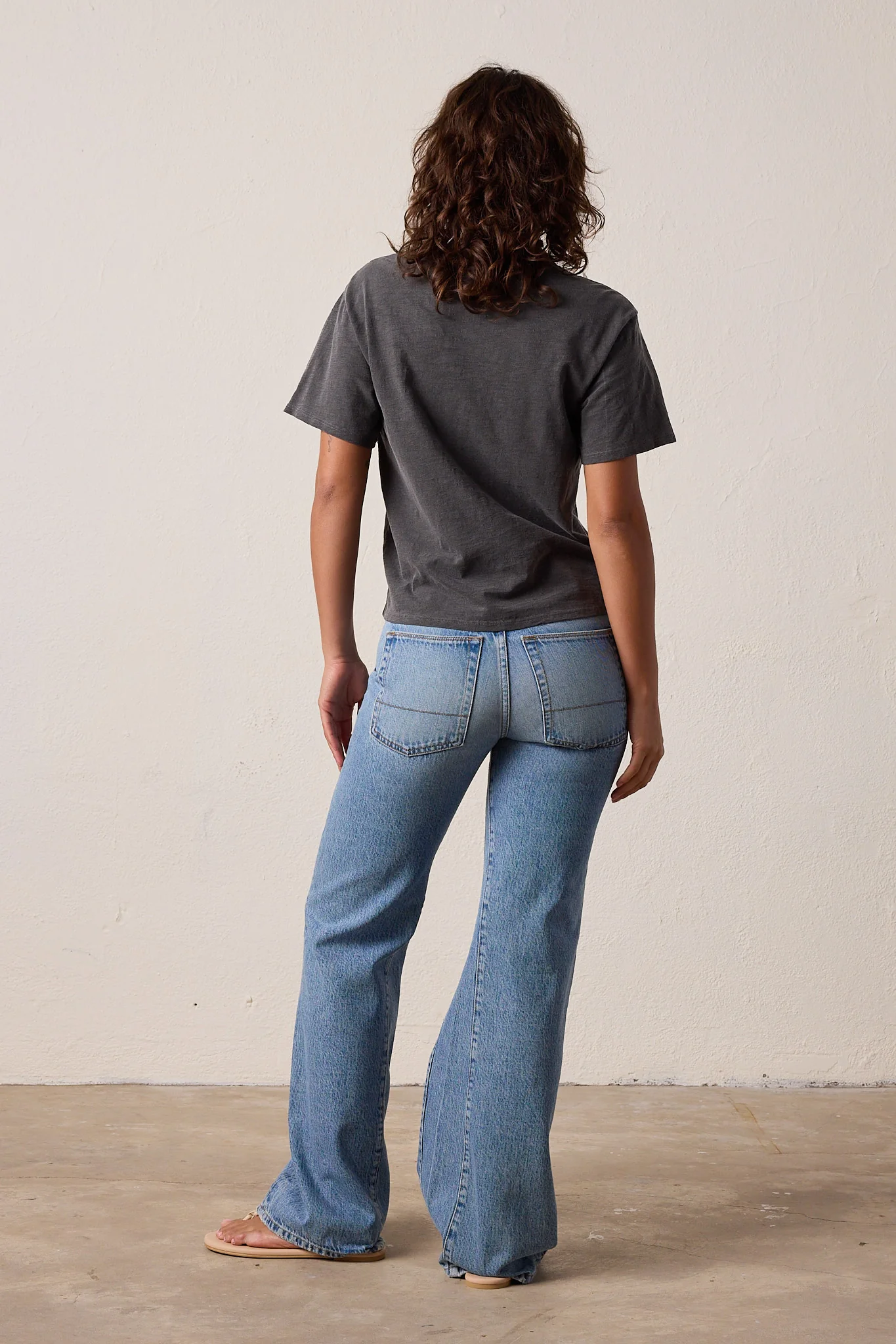 NSF Harper Boxy Slub Jersey Tee - Faded Black - Renuaun