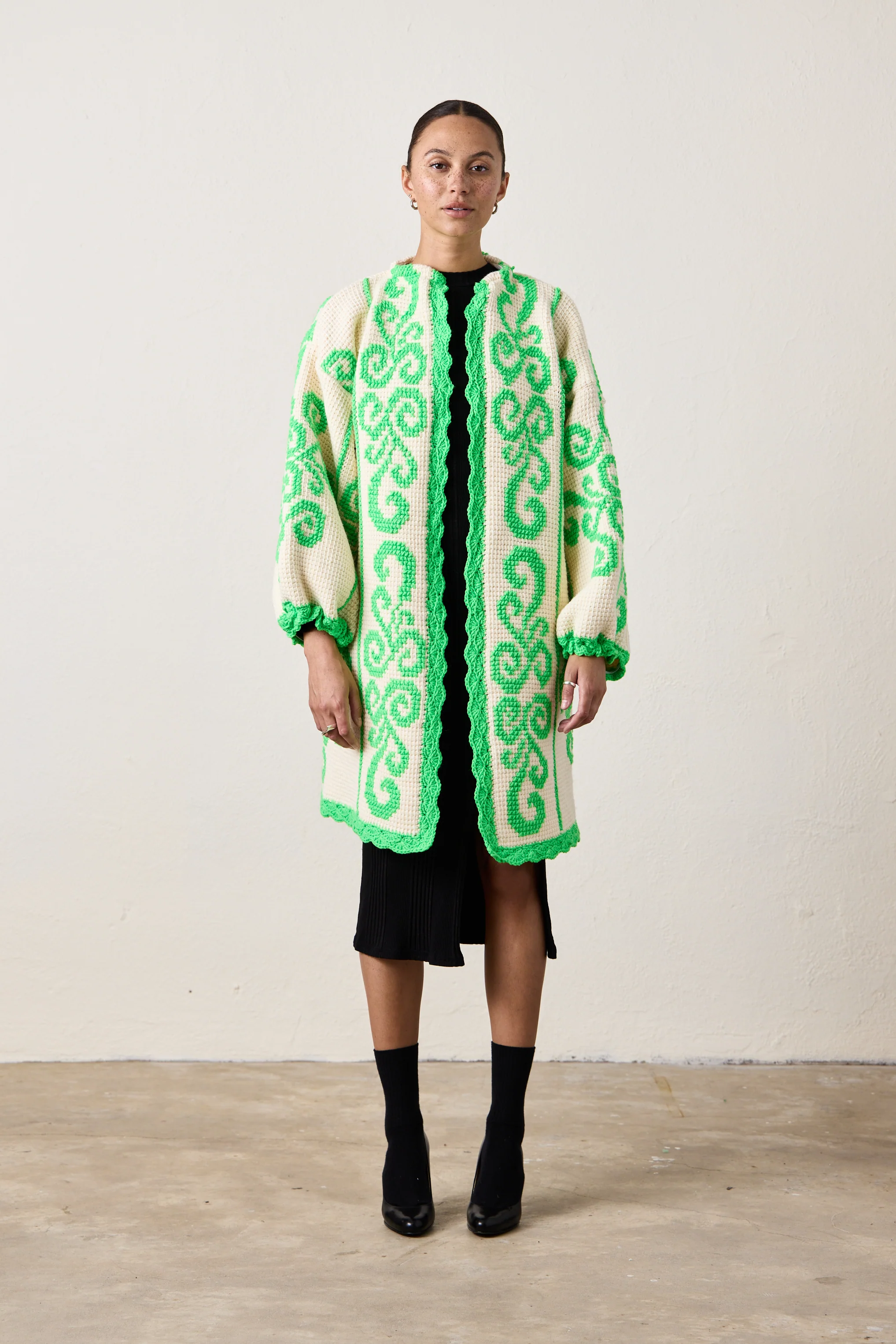 NSF X NM COCOON GREEK KEY GREEN - Renuaun