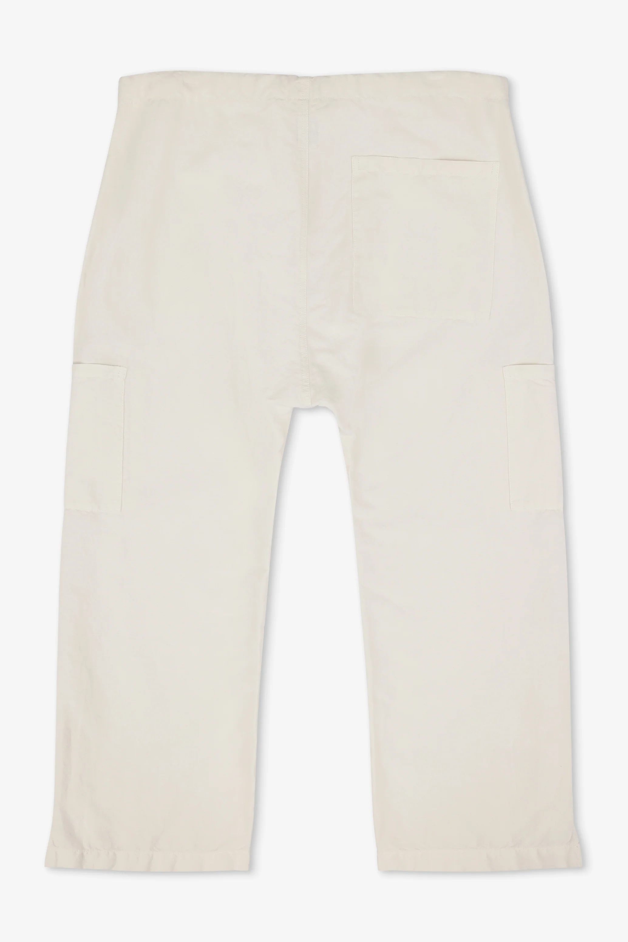 NSF Carlson Linen Cotton Tie Pant - Ivory - Renuaun