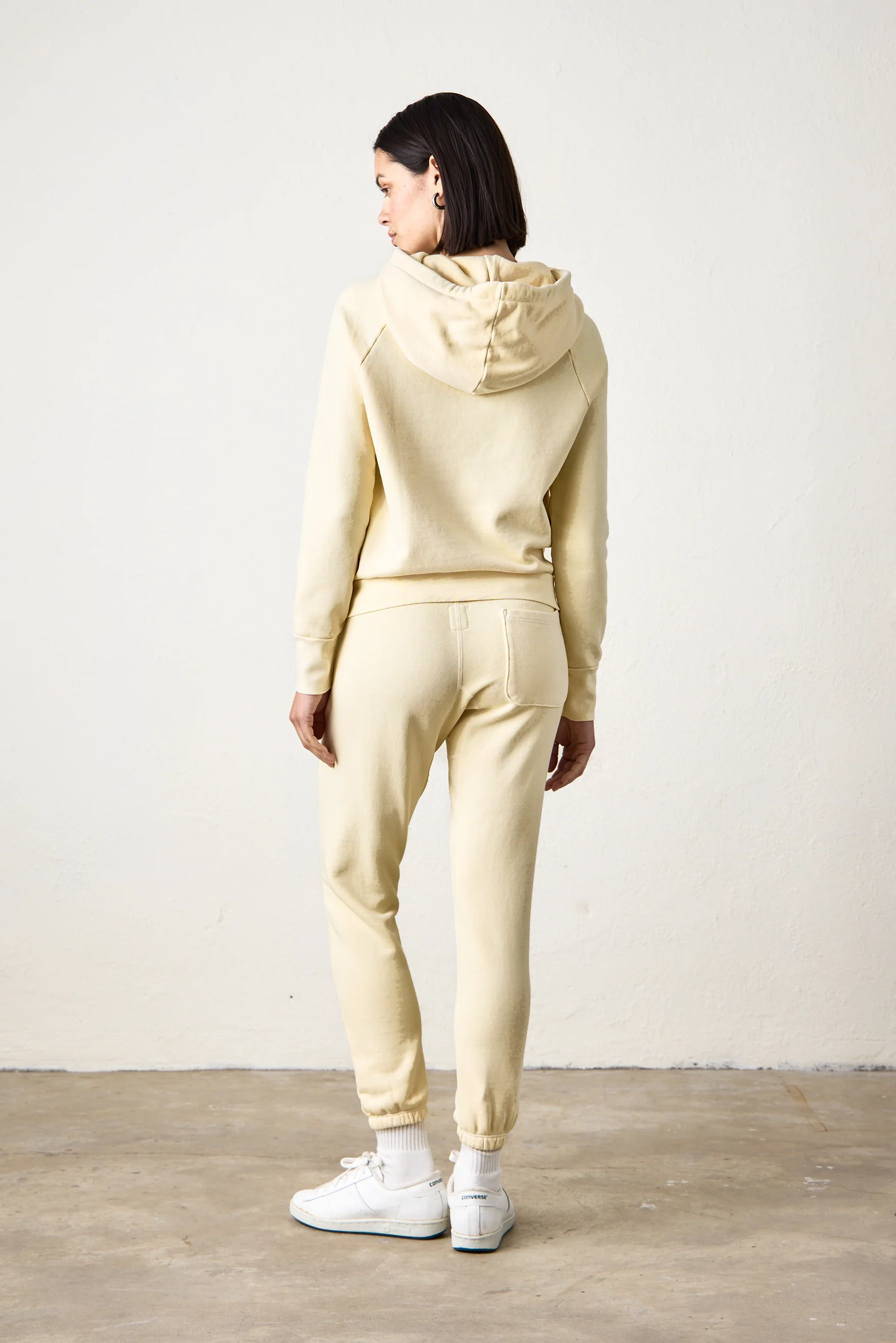 NSF Lisse Fitted Loop Terry Hoodie - Lemonade - Renuaun