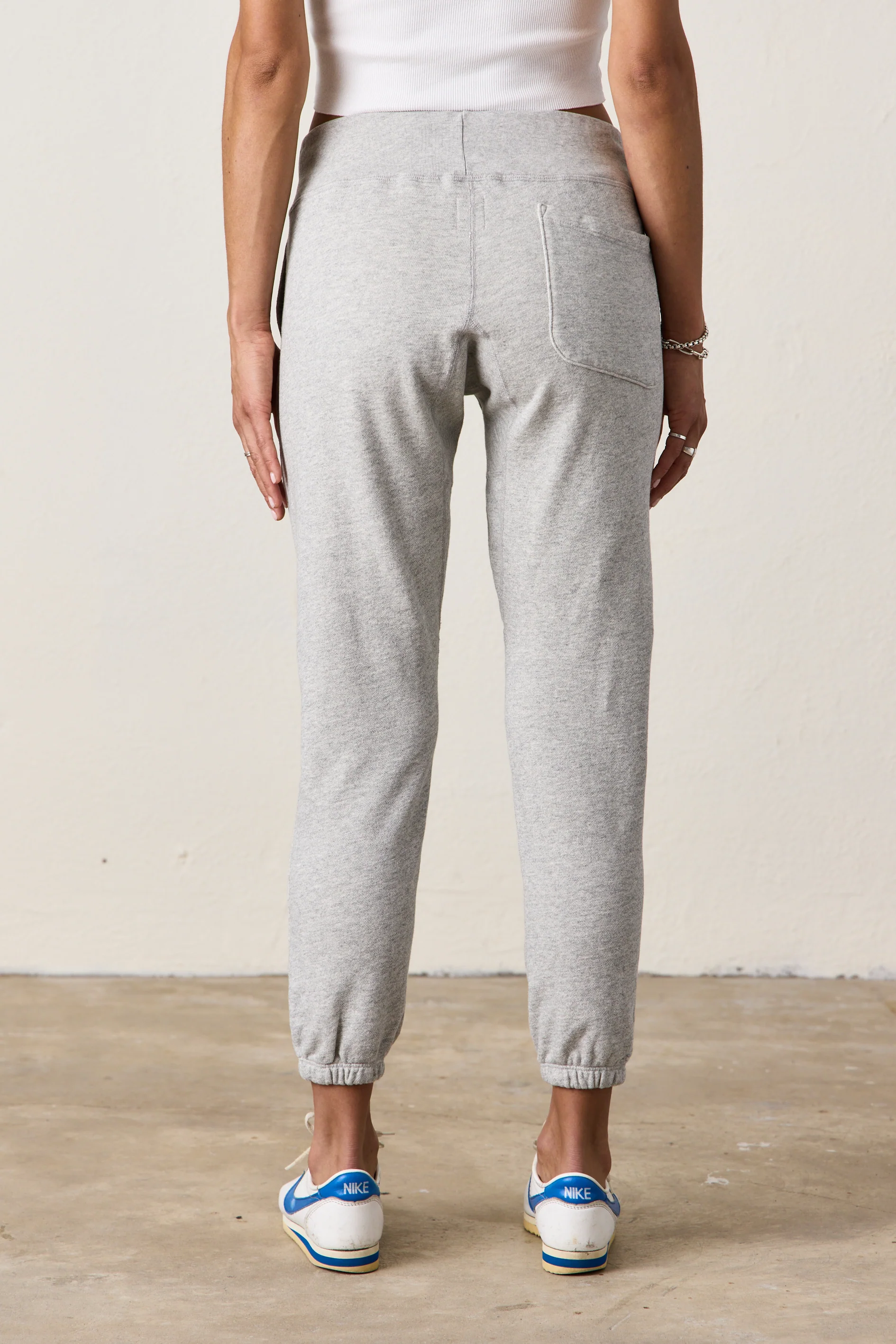 SAYDE SLIM VINTAGE TERRY SWEATPANT / HEATHER GREY - Renuaun