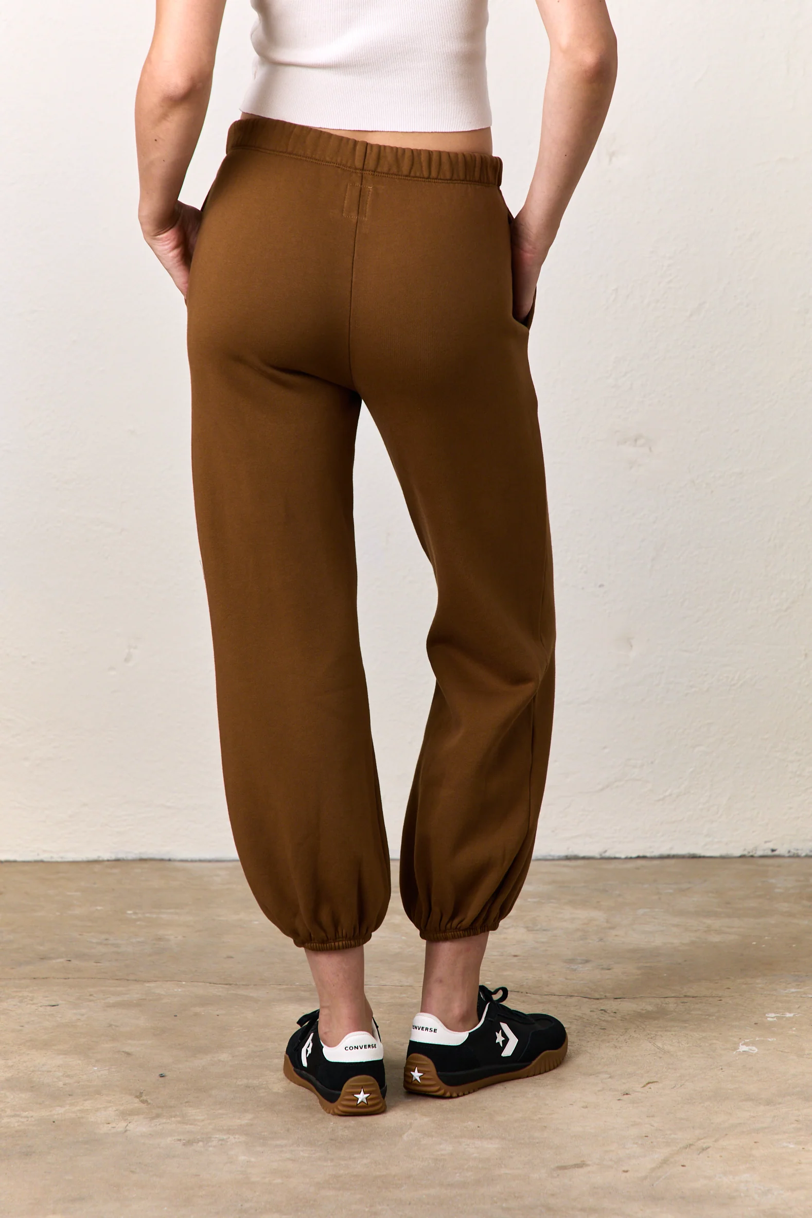 SHANE BILLOW COZY FLEECE SWEATPANT / ESPRESSO - Renuaun