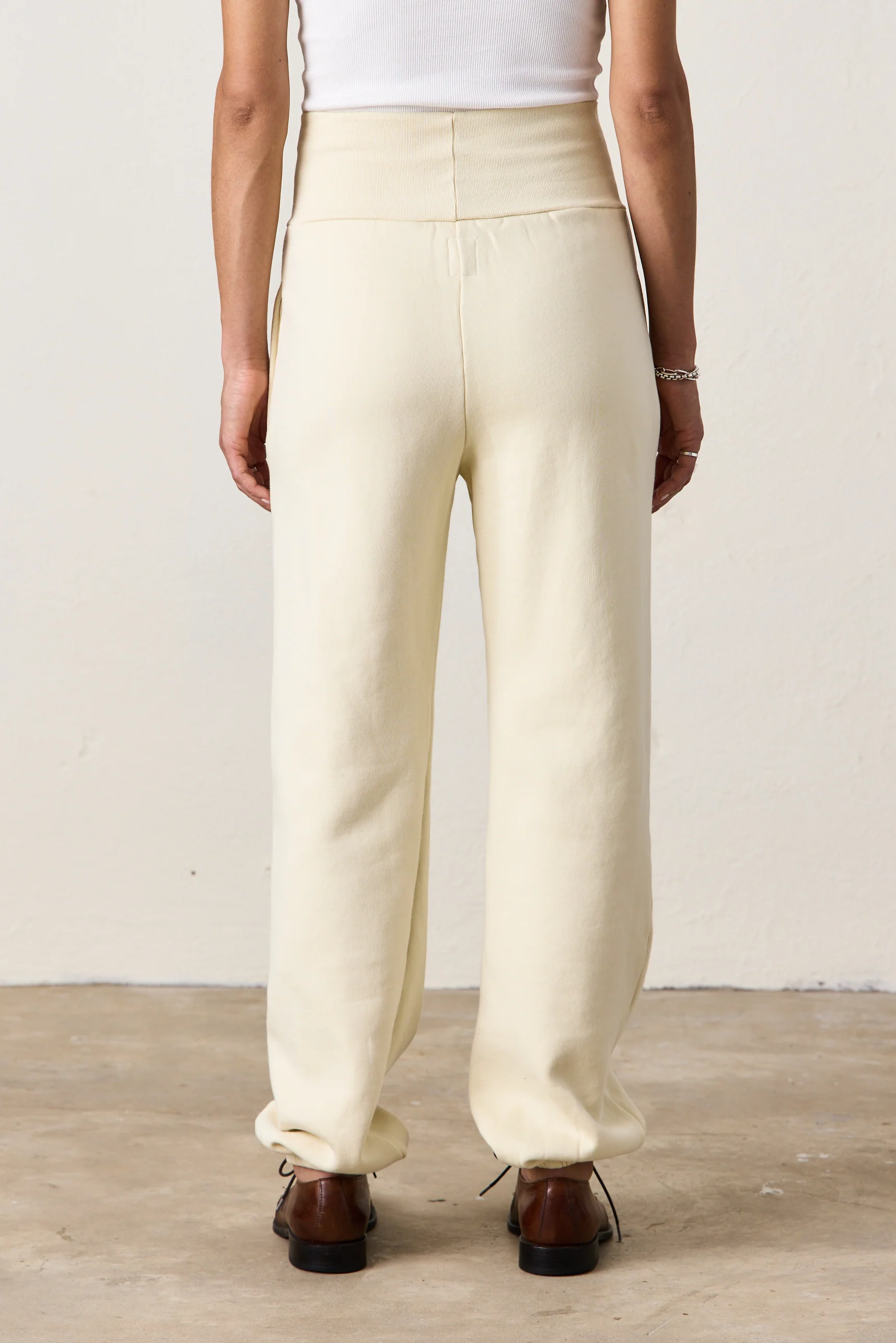 BLAKES RIB WAISTED COZY FLEECE SWEATPANT / VETTE - Renuaun
