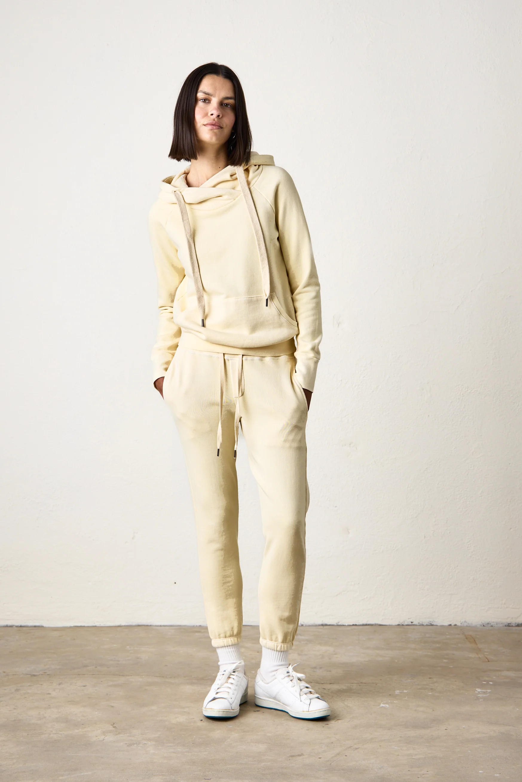 NSF Sayde Slim Loop Terry Sweatpant - Lemonade - Renuaun