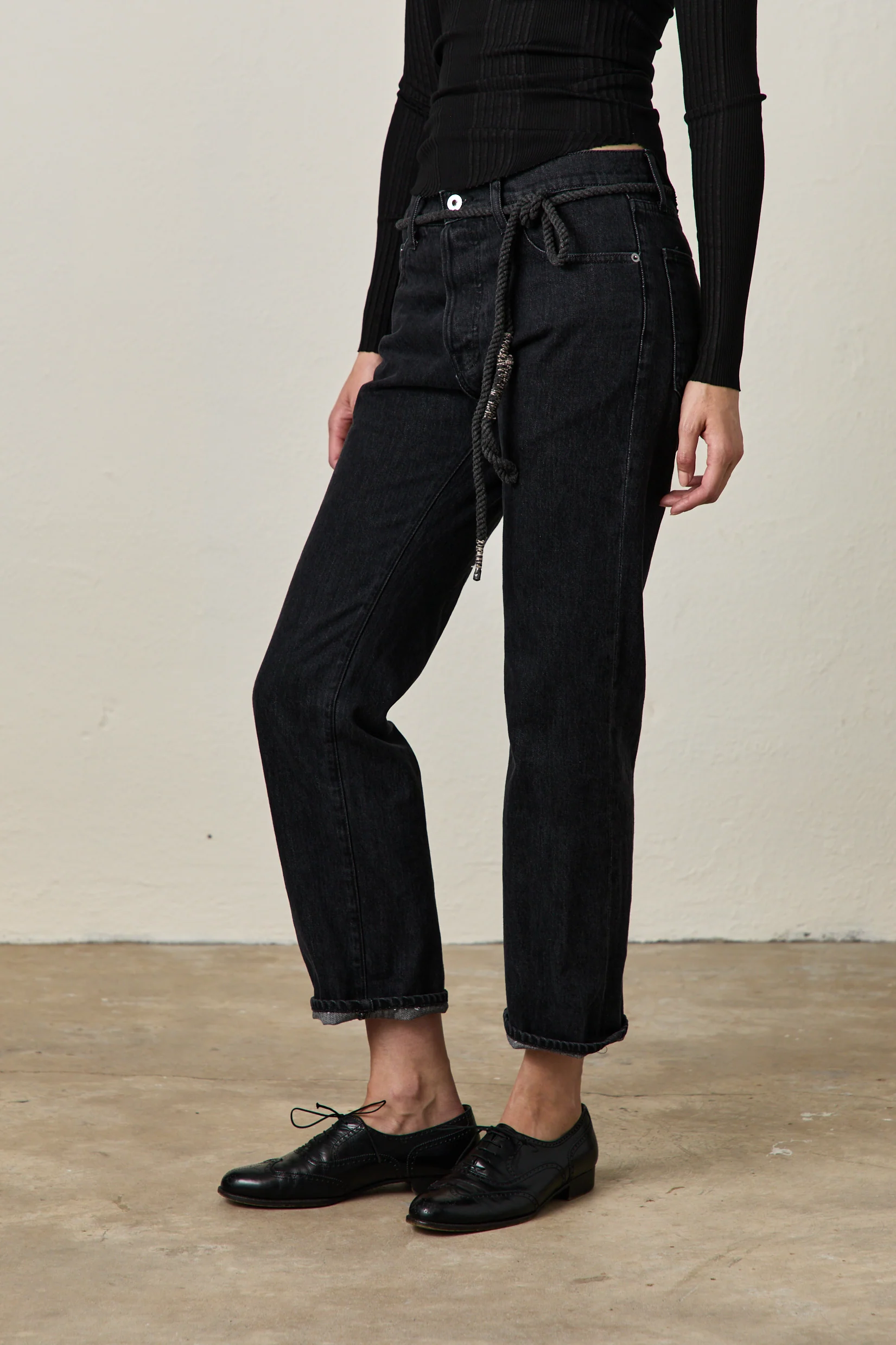NSF Owen Mid Rise Slim Straight Jean -Nior - Renuaun