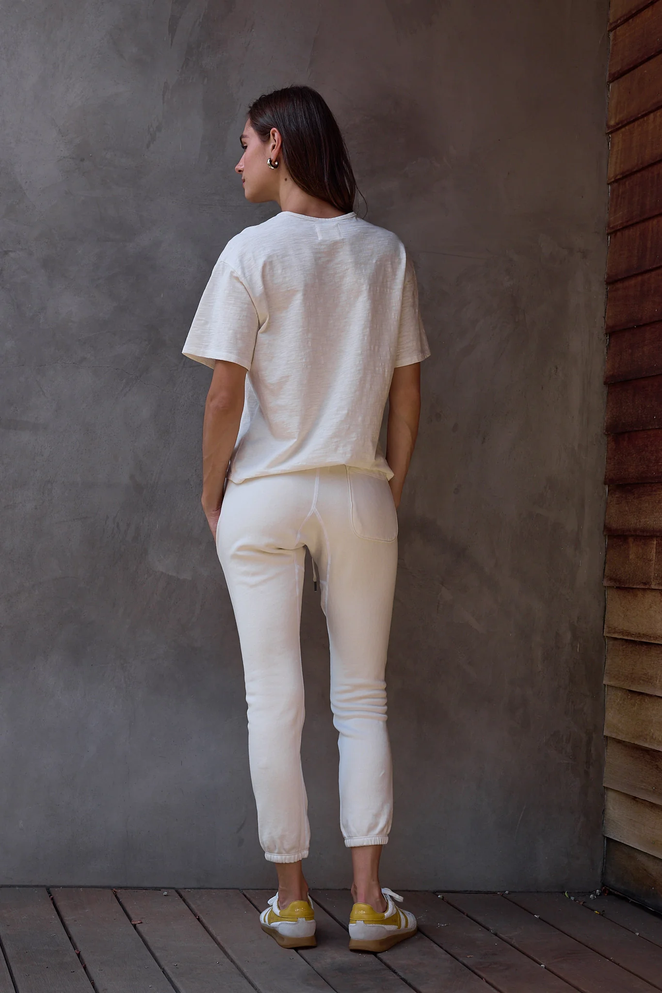 NSF Harper Boxy Slub Jersey Tee - Soft White - Renuaun