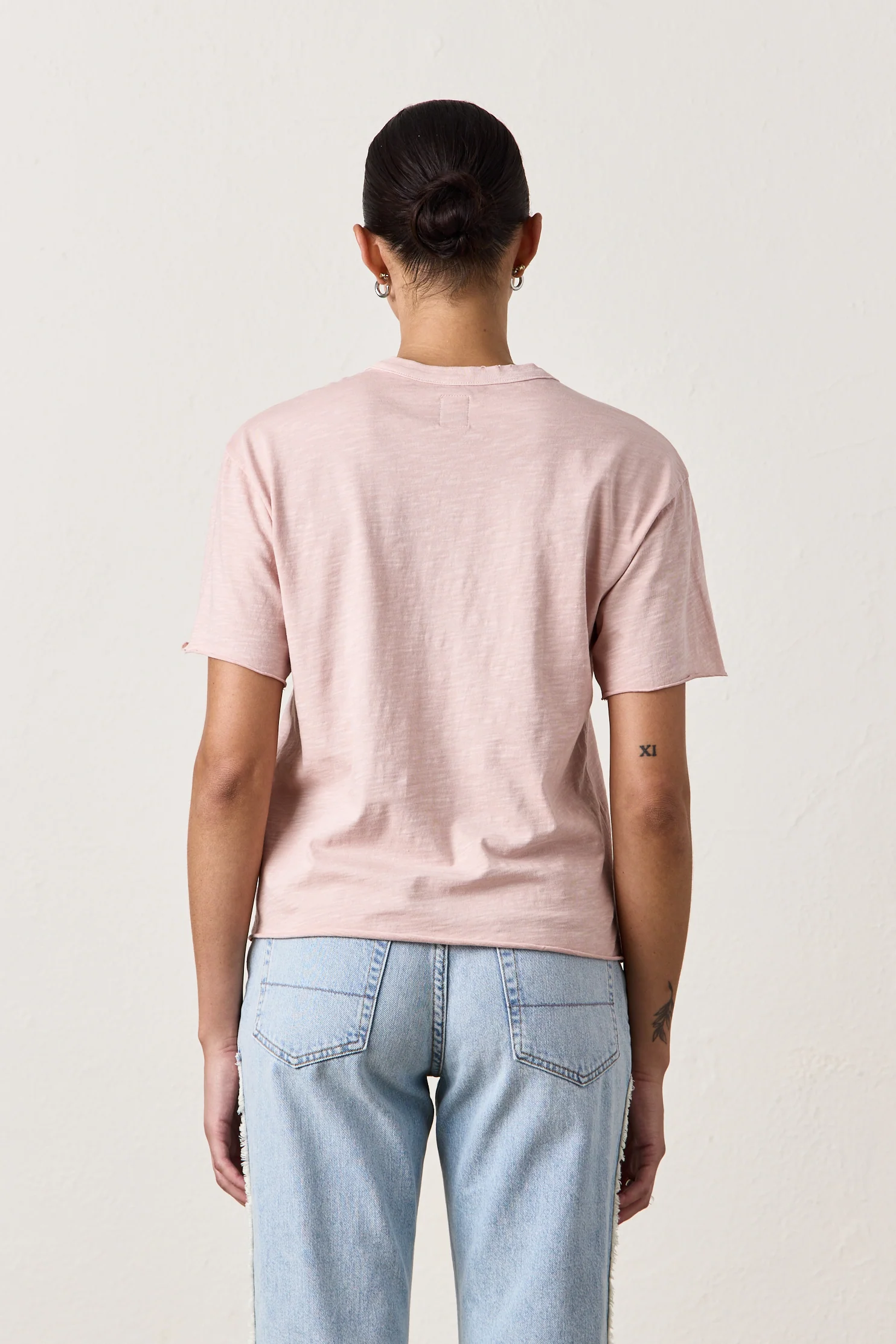 HARPER BOXY SLUB JERSEY TEE / ROSY - Renuaun
