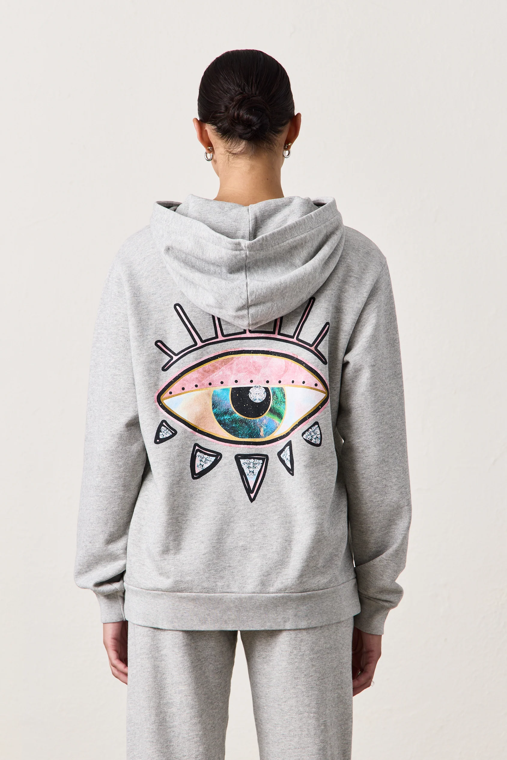 NSF X JACQUIE AICHE - DAYDREAMER HOODY / HEATHER GREY - Renuaun