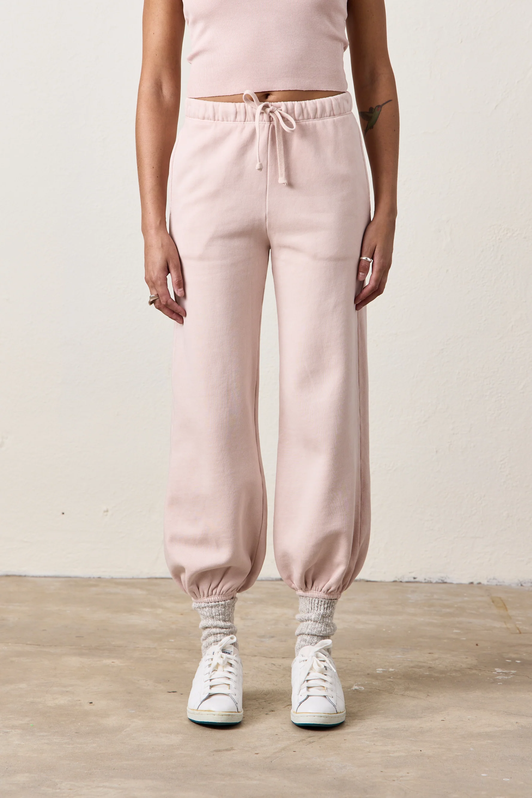 SHANE BILLOW COZY FLEECE SWEATPANT / ROSY - Renuaun
