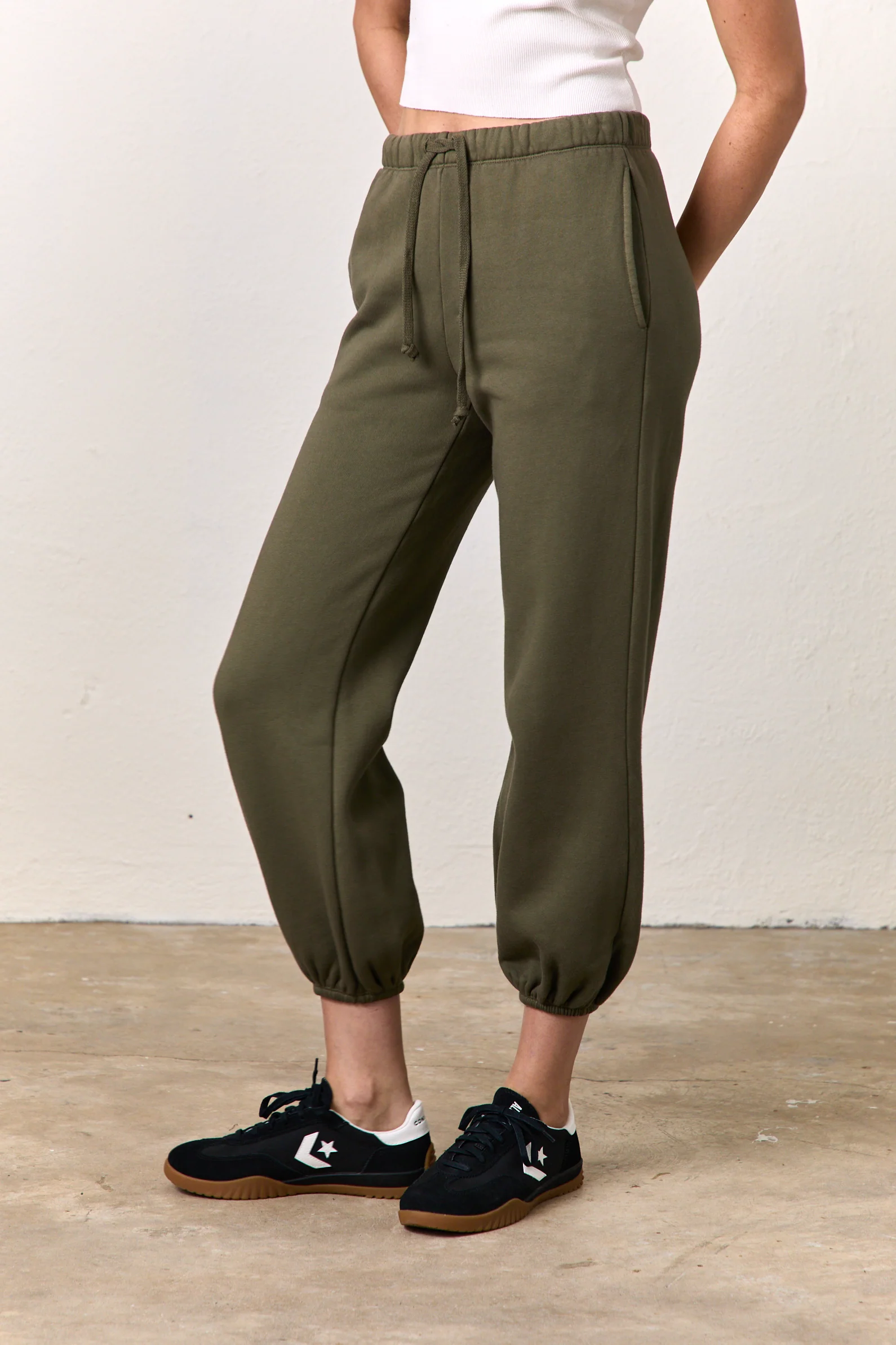 SHANE BILLOW COZY FLEECE SWEATPANT / OLIVE - Renuaun