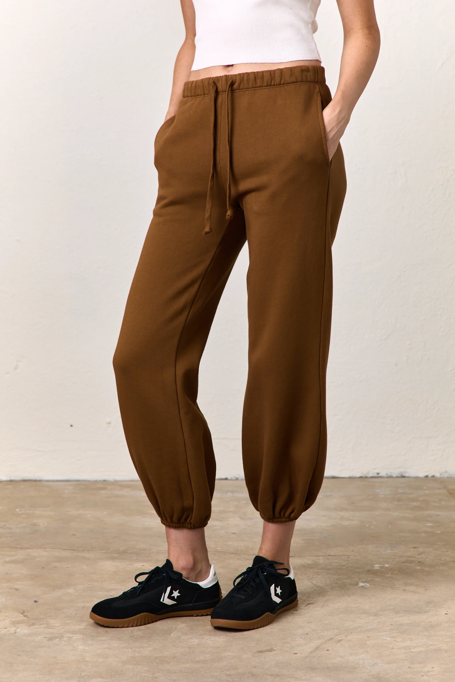 SHANE BILLOW COZY FLEECE SWEATPANT / ESPRESSO - Renuaun
