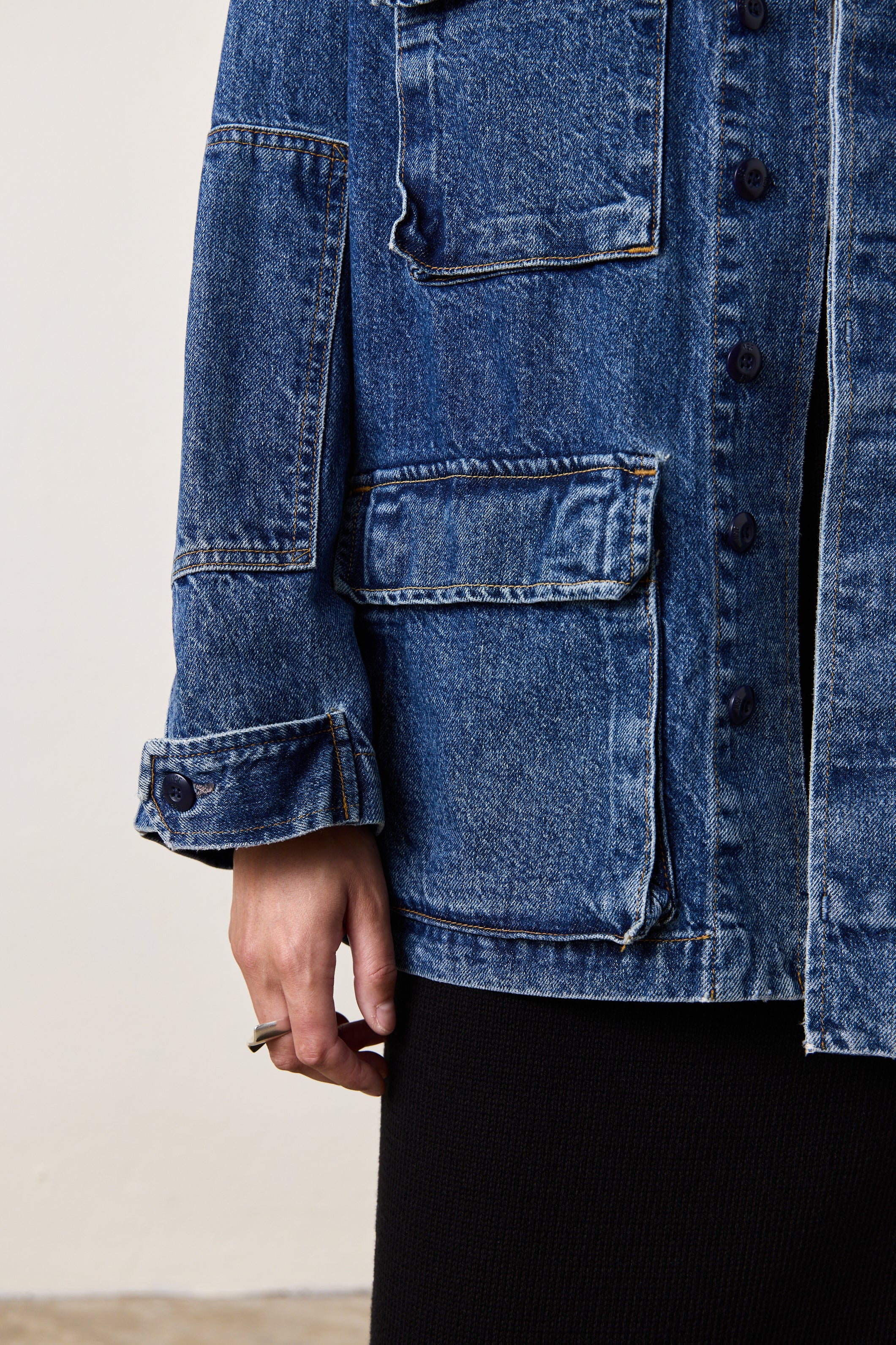 ROMEO OVERSIZED DENIM JACKET / BARNES WASH - Renuaun
