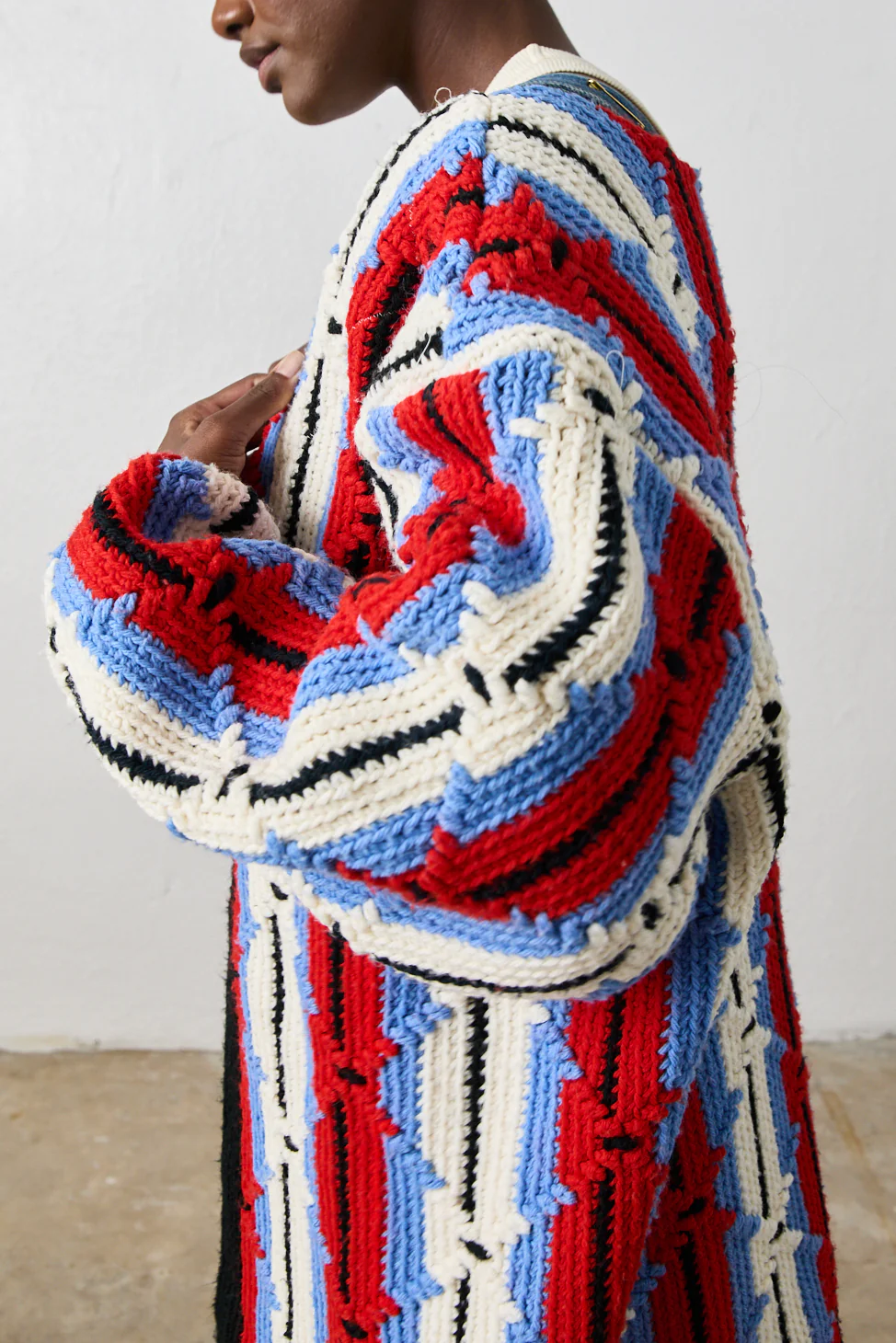 NSF X NSM Cocoon Sweater - Striking Red - Renuaun