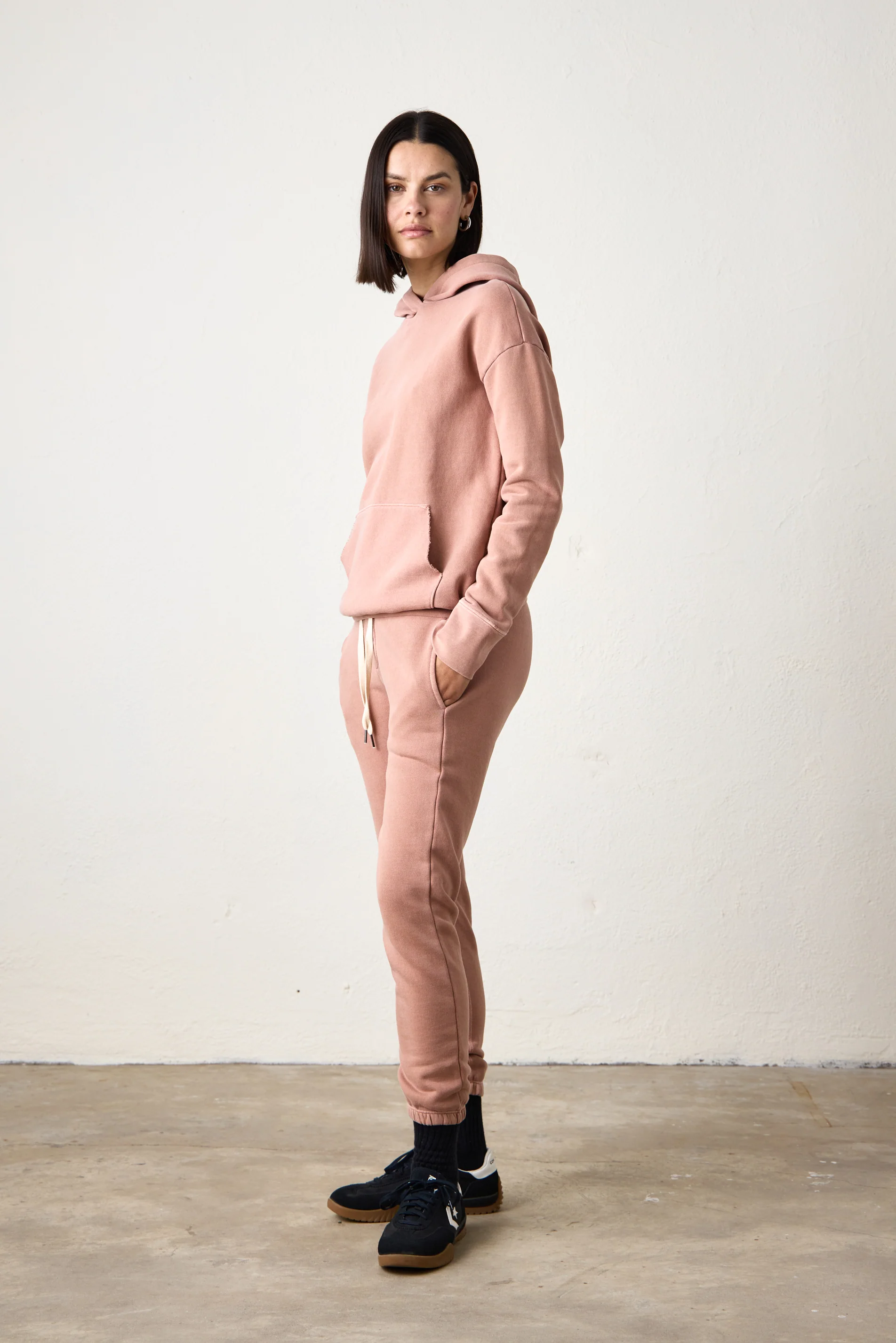 NSF Ellis Relaxed Loop Terry Hoodie - Italian Clay - Renuaun
