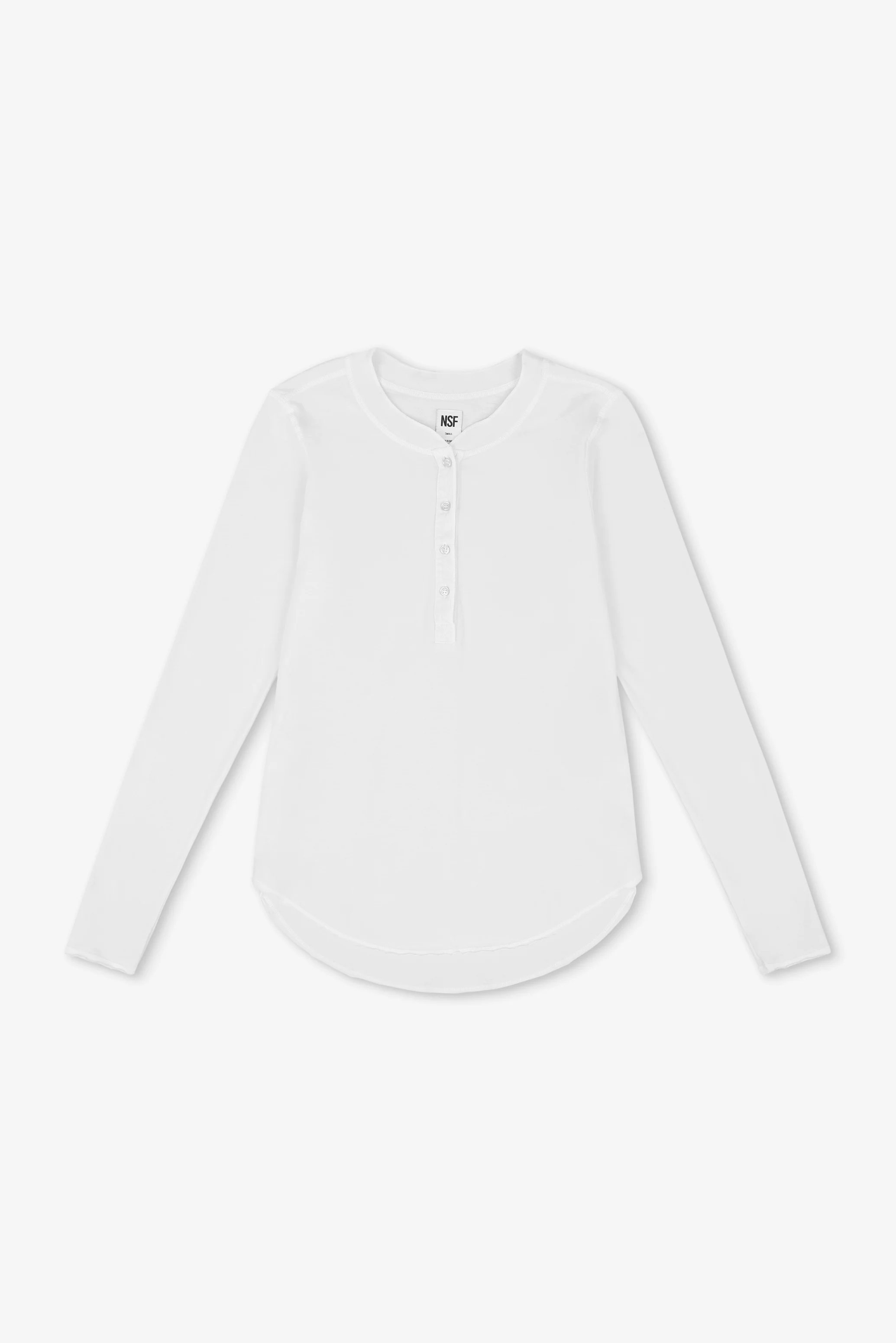 HAL FINE JERSEY HENLEY / SOFT WHITE - Renuaun
