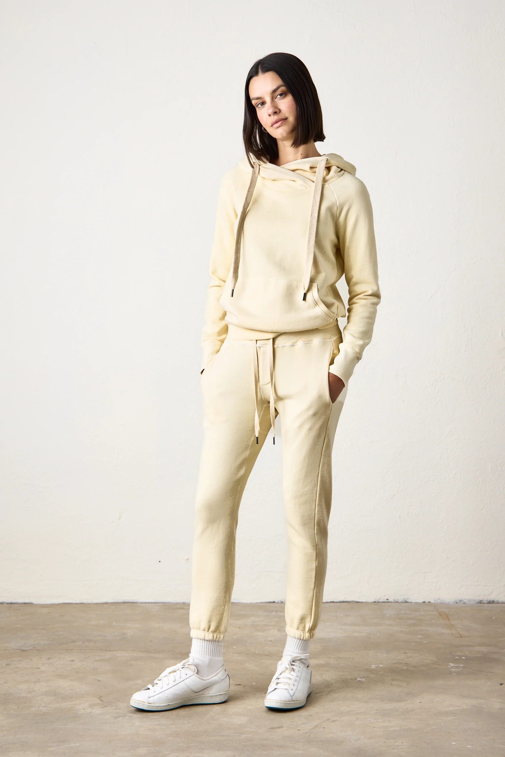 NSF Sayde Slim Loop Terry Sweatpant - Lemonade - Renuaun