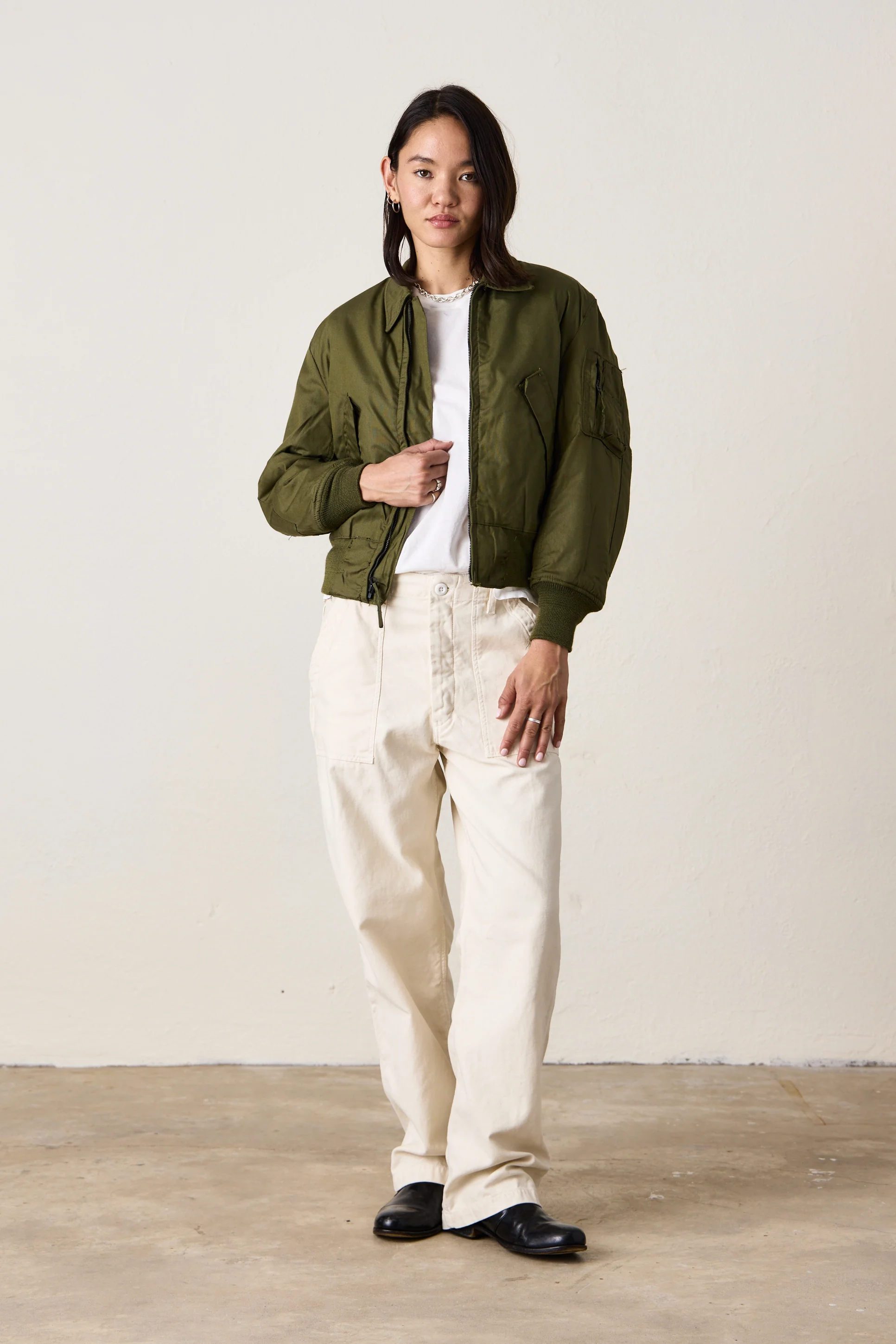 SRPLS US MILITARY BOMBER / OD GREEN - Renuaun