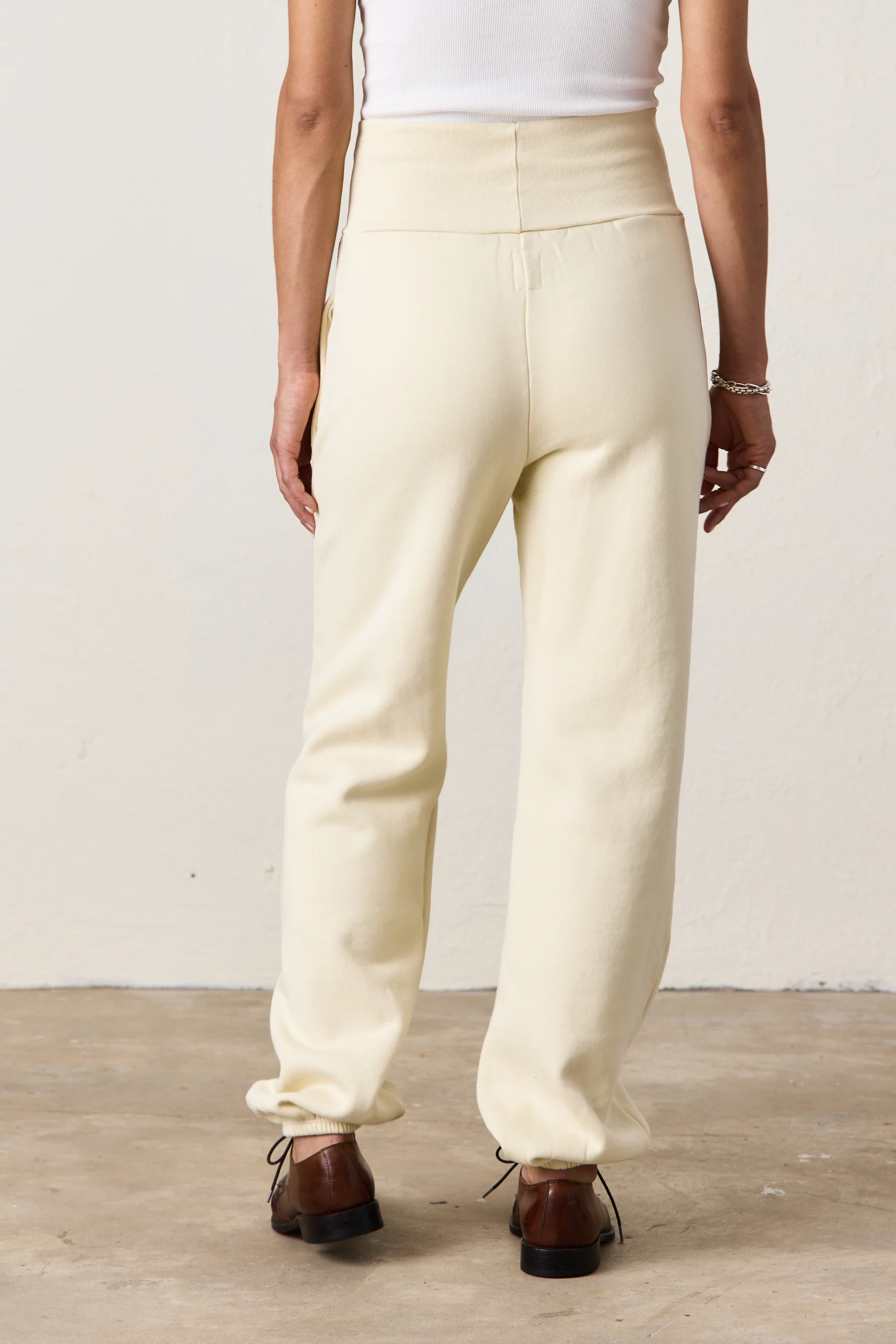 BLAKES RIB WAISTED COZY FLEECE SWEATPANT / VETTE - Renuaun
