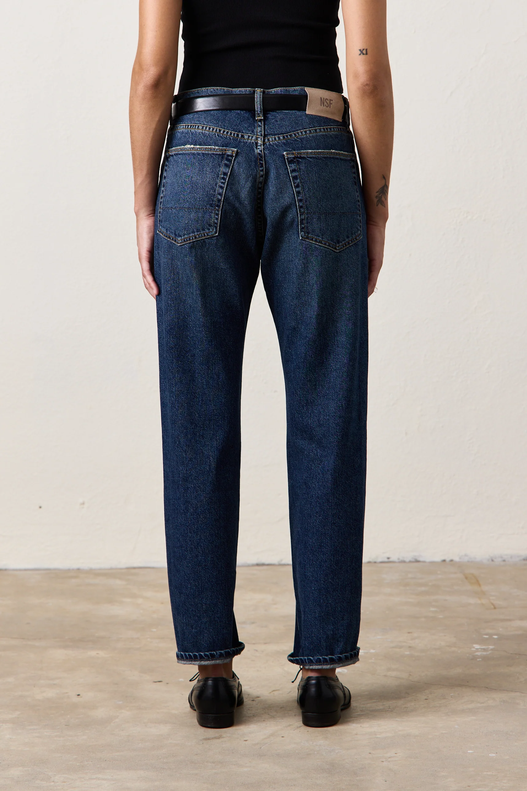 NSF Owen Mid Rise Slim Straight Jean -Breakwater - Renuaun