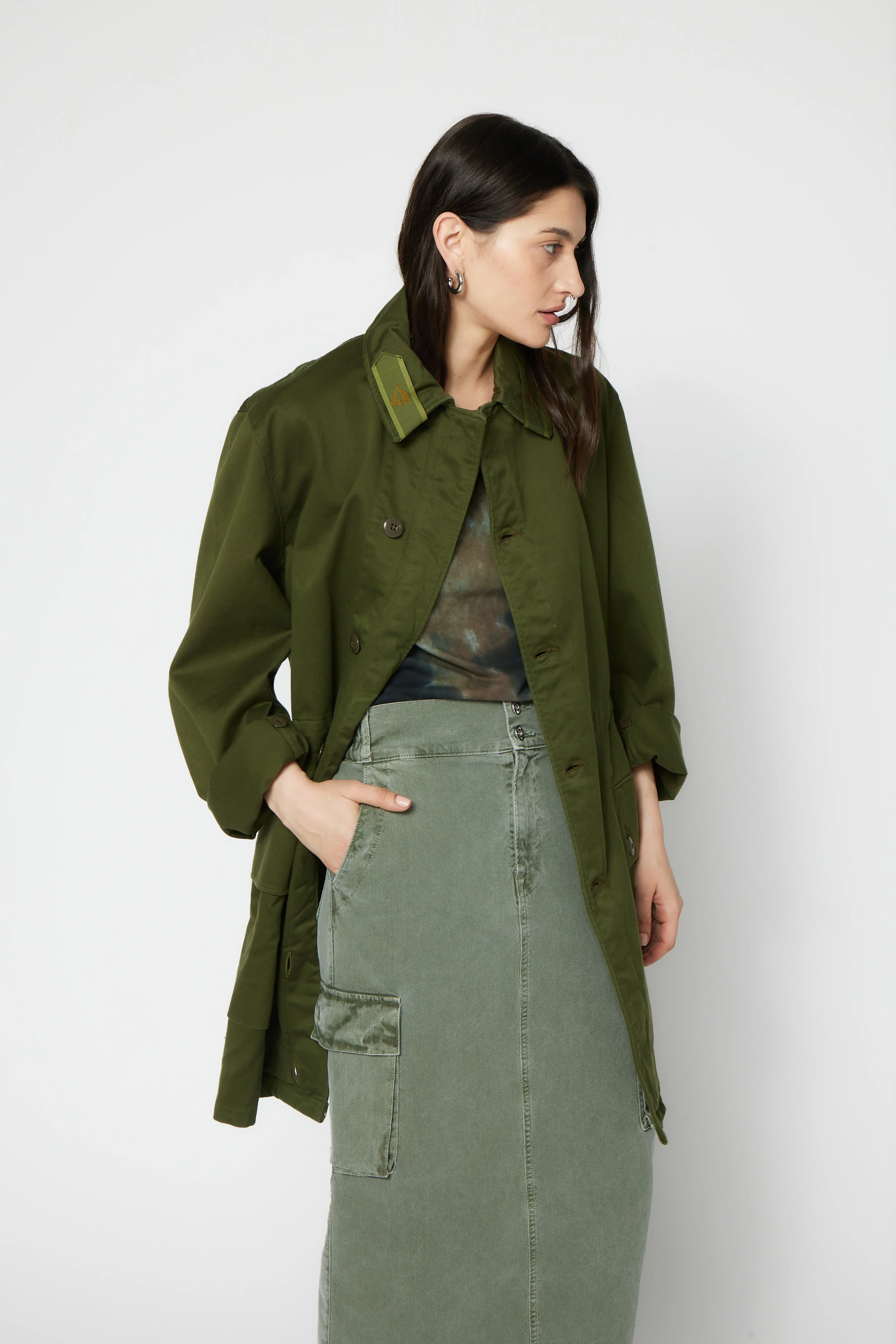 NSF SRPLS Spanish Military Coat - Olive - Renuaun