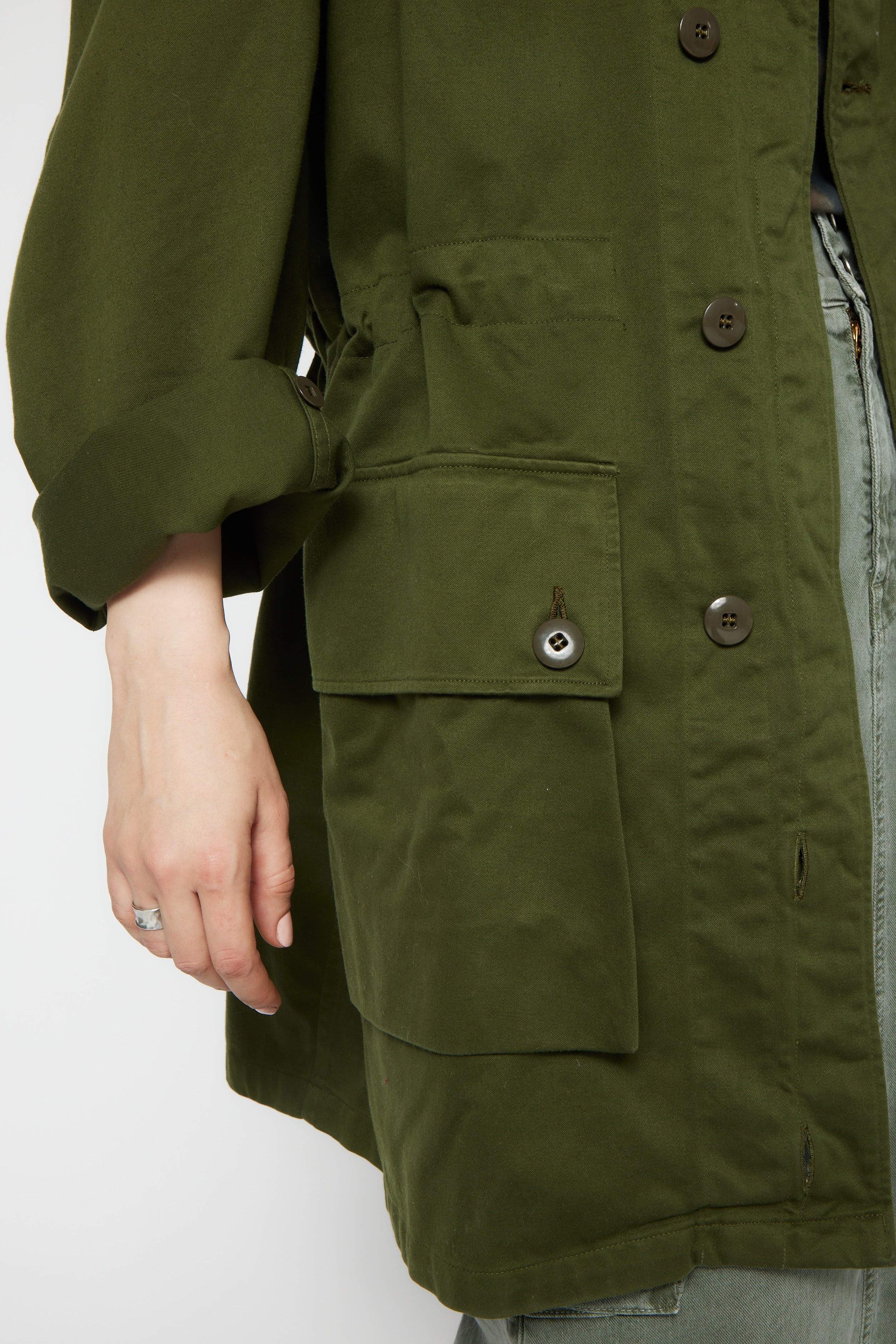 NSF SRPLS Spanish Military Coat - Olive - Renuaun