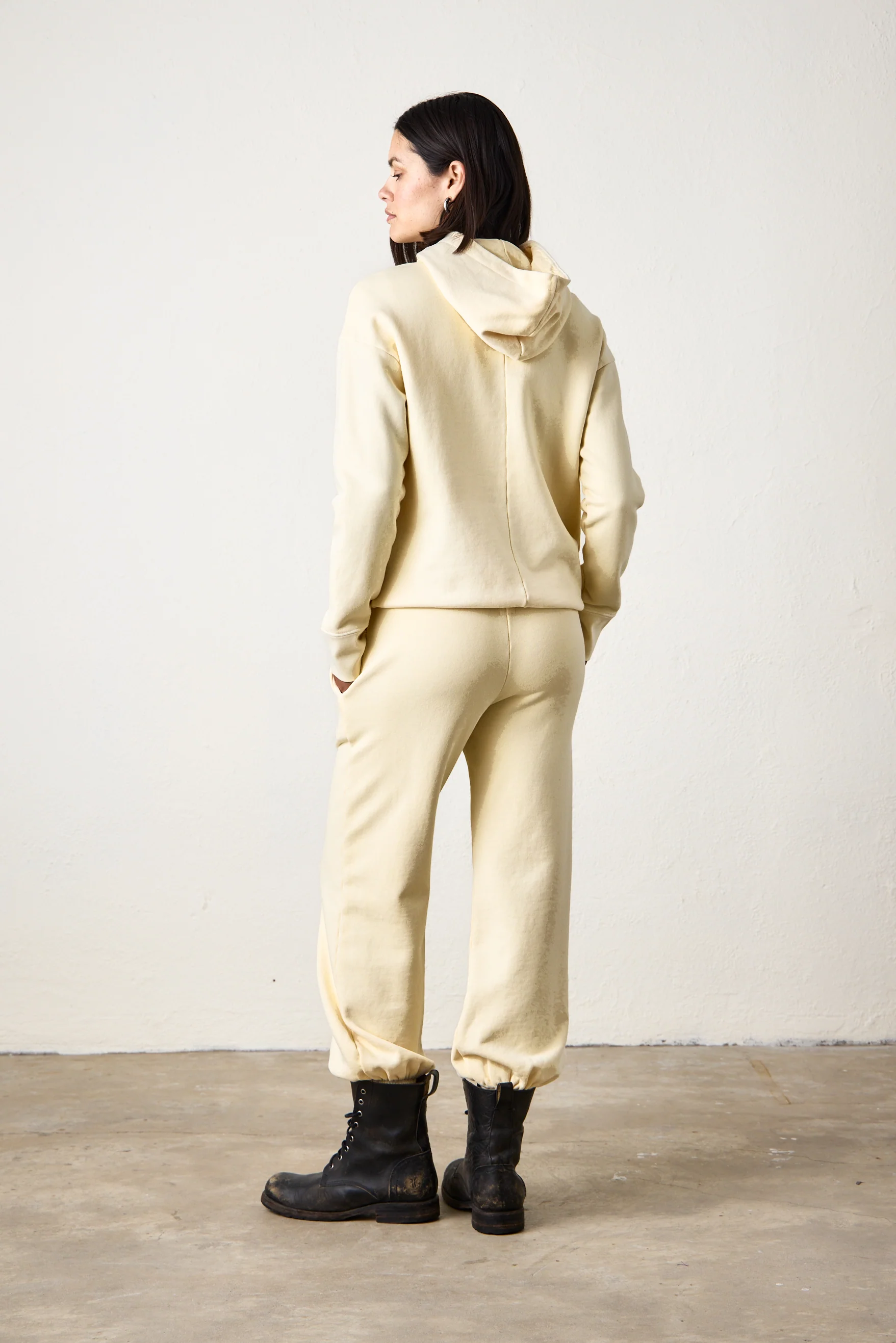 NSF Ellis Relaxed Loop Terry Hoodie - Lemonade - Renuaun