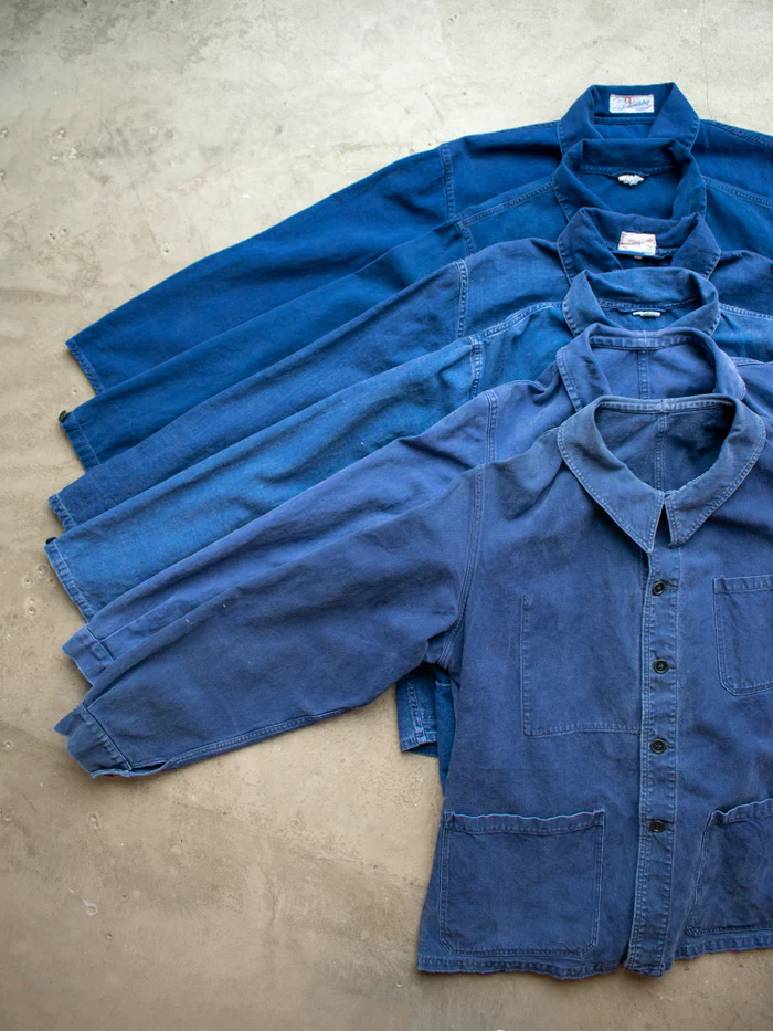 NSF SRPLS French Workwear Coat - French Blue - Renuaun
