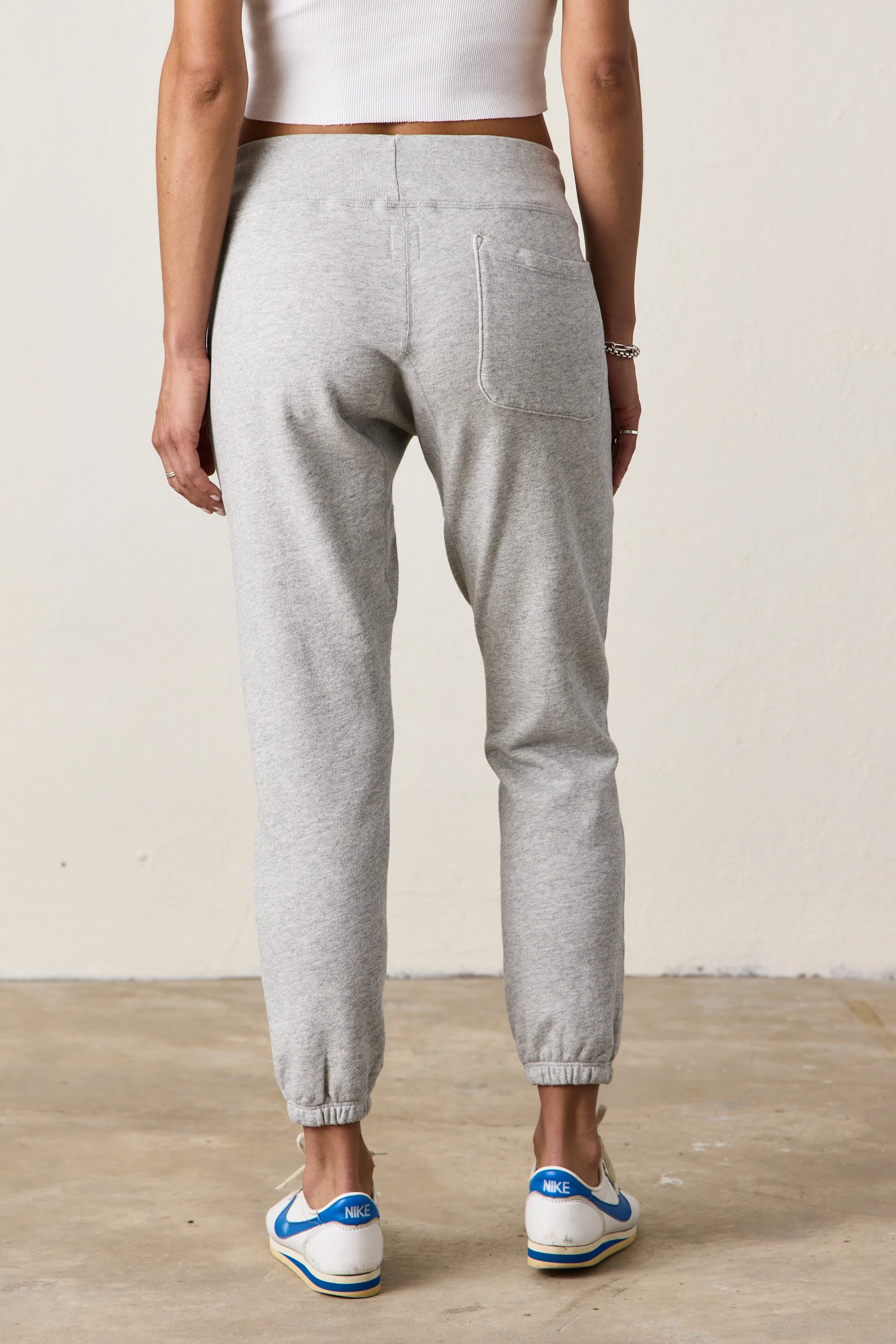 SAYDE SLIM VINTAGE TERRY SWEATPANT / HEATHER GREY - Renuaun