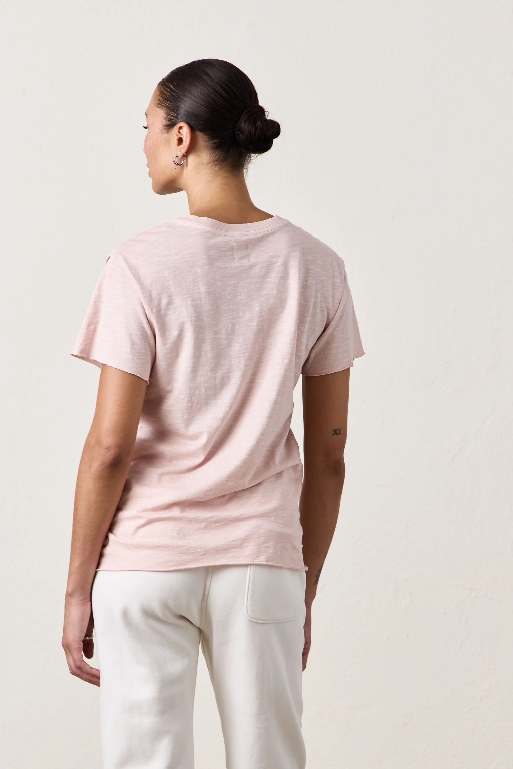 MOORE RELAXED SLUB JERSEY TEE / ROSY - Renuaun