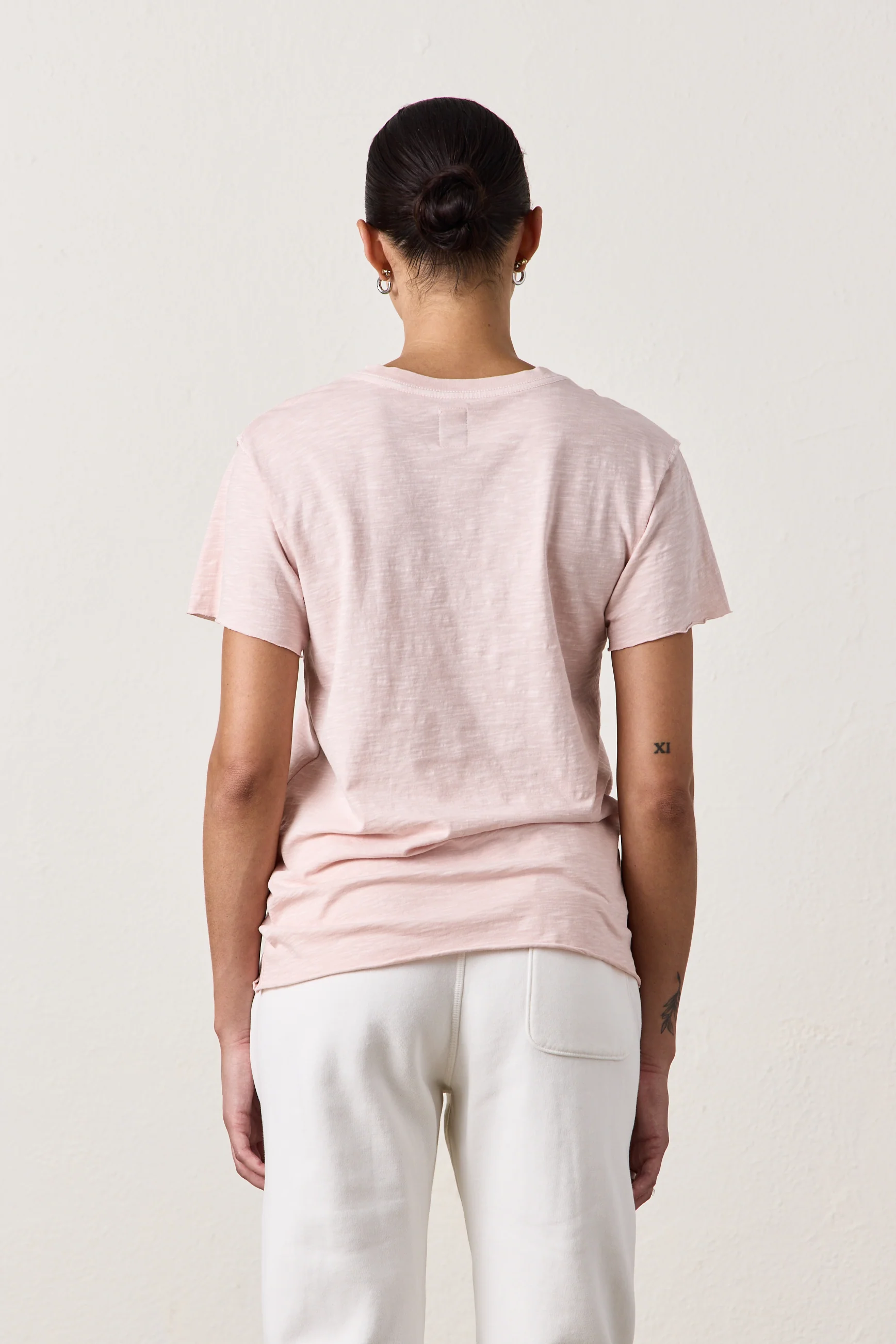 MOORE RELAXED SLUB JERSEY TEE / ROSY - Renuaun