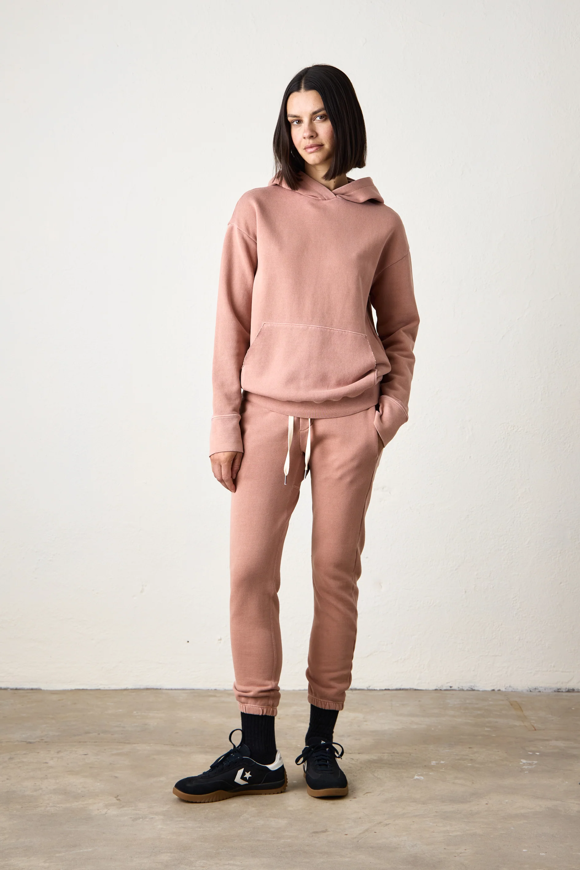 NSF Ellis Relaxed Loop Terry Hoodie - Italian Clay - Renuaun