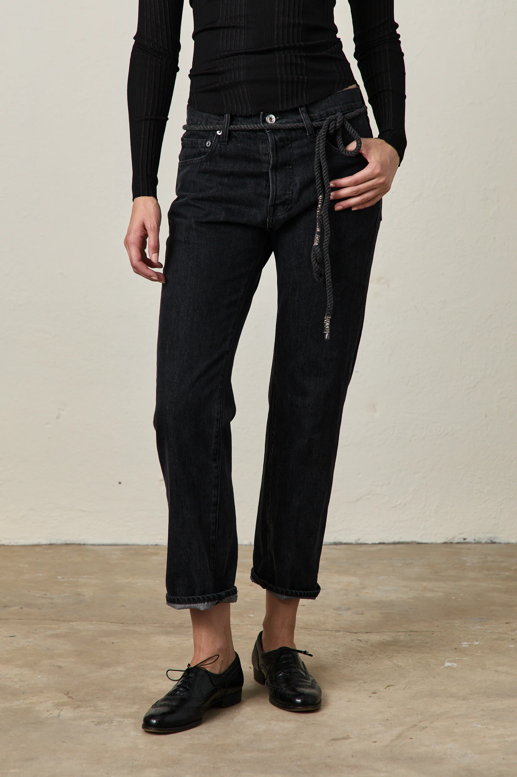 NSF Owen Mid Rise Slim Straight Jean -Nior - Renuaun