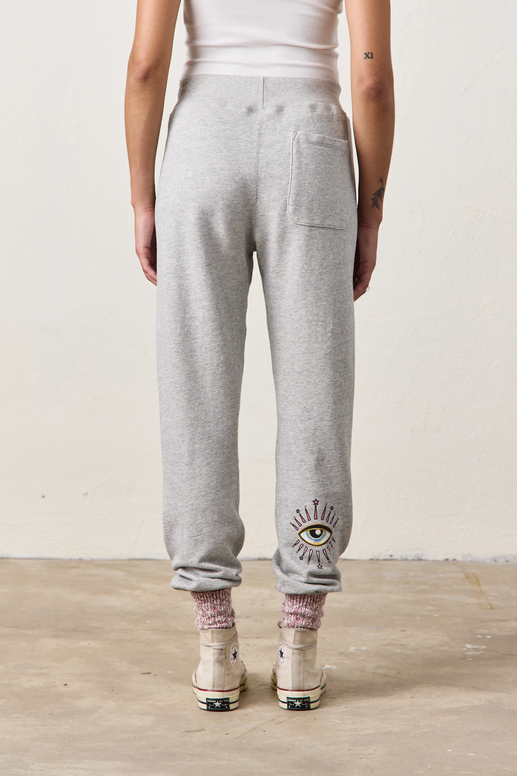 NSF X JACQUIE AICHE - DAYDREAMER LOOP TERRY SWEATPANT / HEATHER GREY - Renuaun