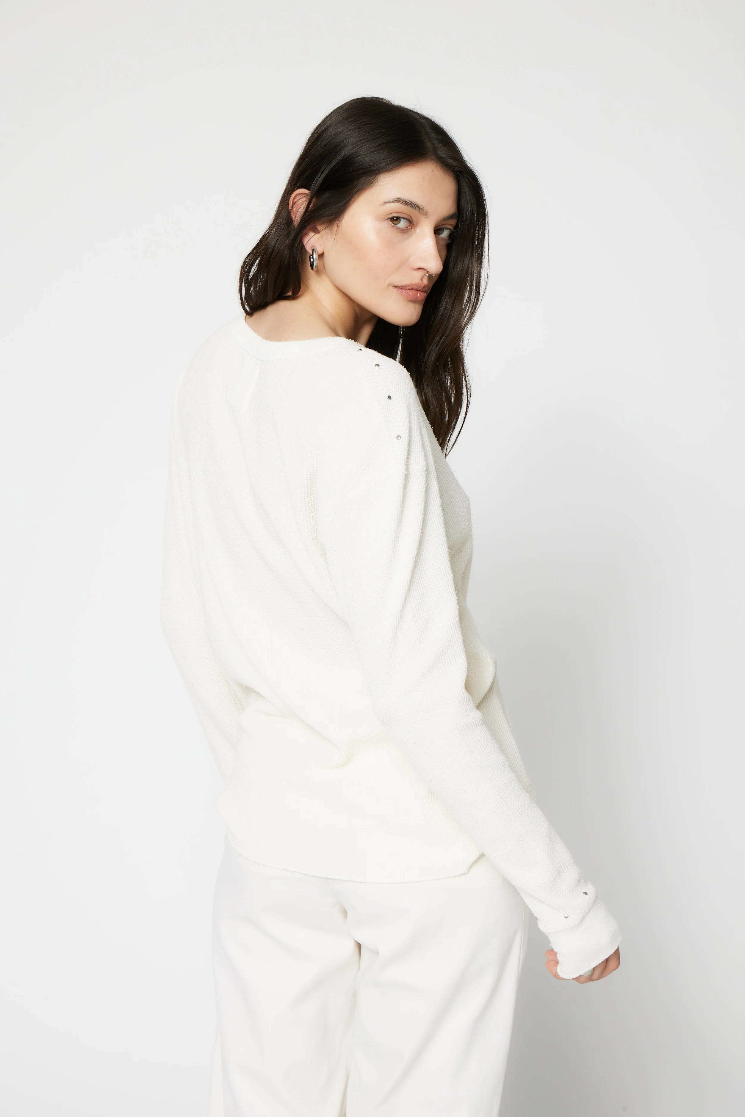 NSF SRPLS Overdyed and Studded Thermal - French Vanilla - Renuaun