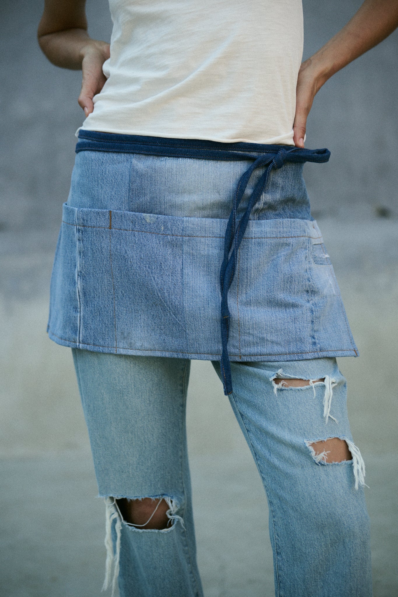 NSF X Soul Wellness Method Apron - Indigo - Renuaun