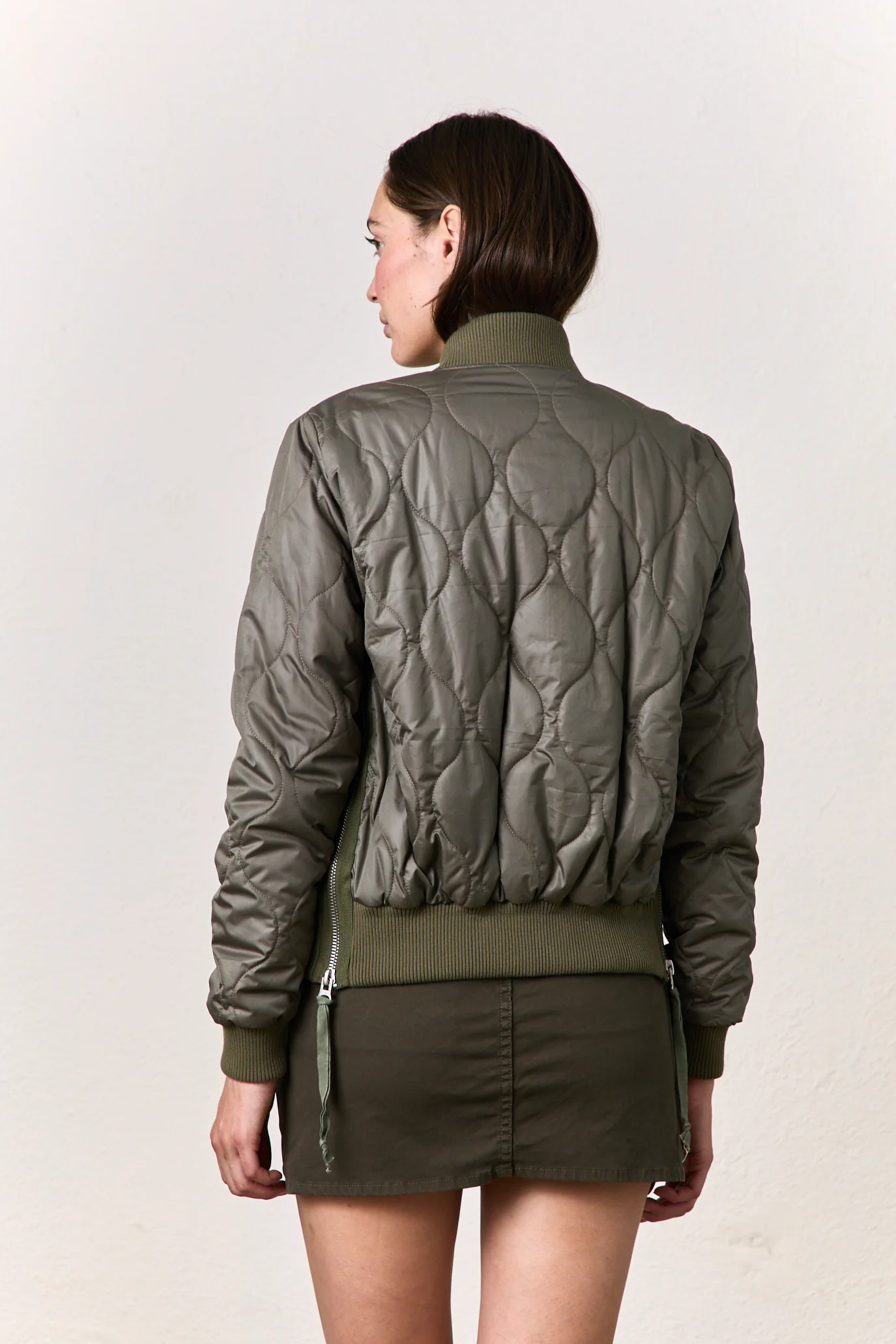NSF Neil Bomber Jacket - Army - Renuaun