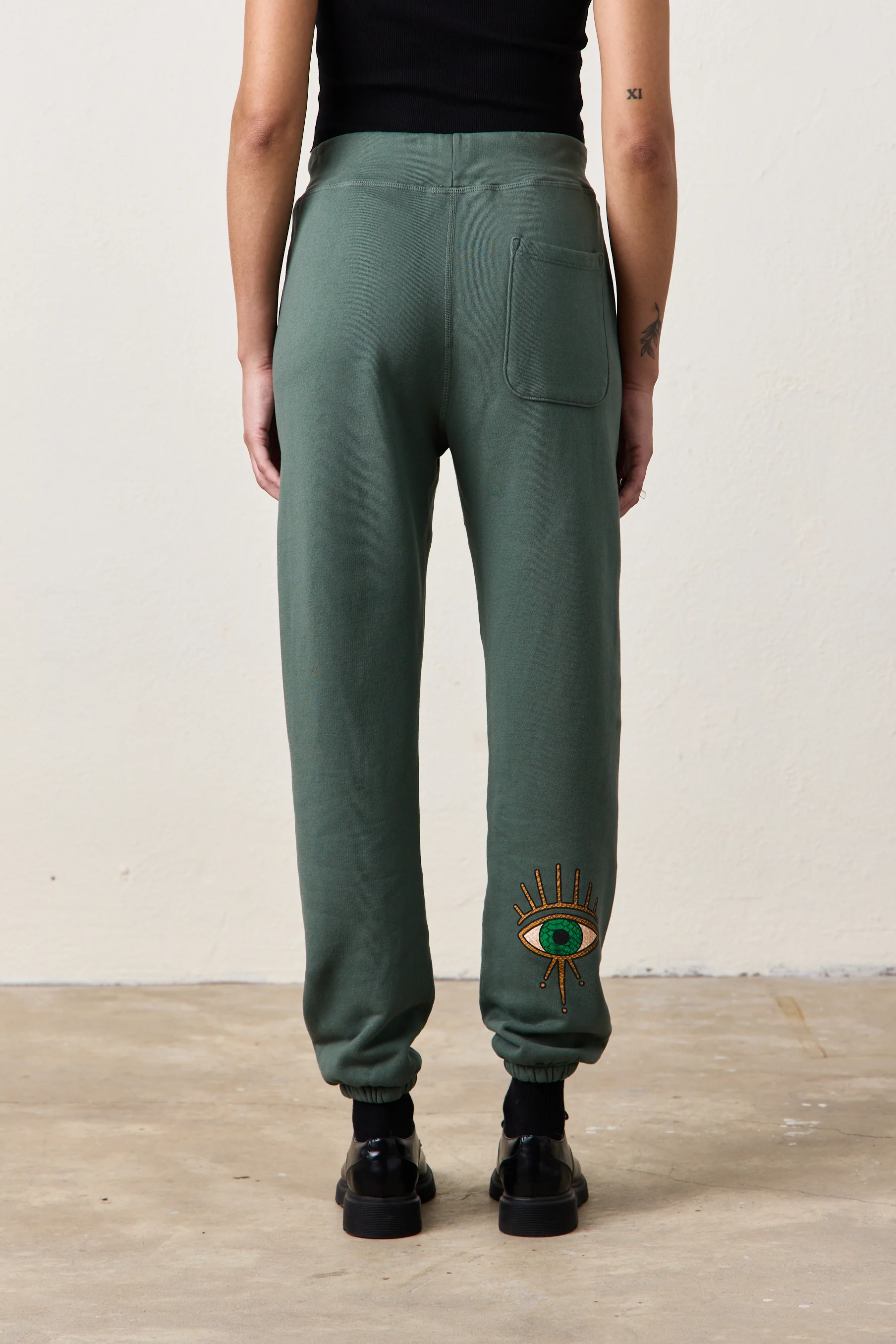 NSF X Jacquie Aiche - Down To Earth Loop Terry Hoodie - Sage - Renuaun